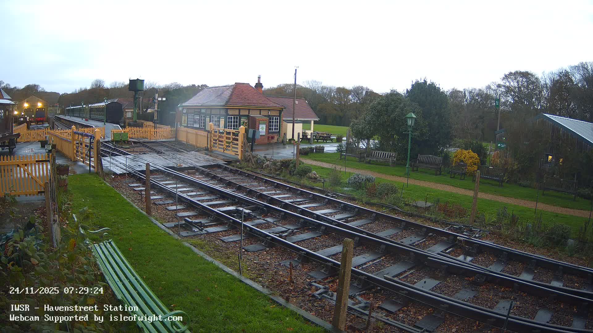 Isle of Wight Steam Railway, Havenstreet Train Station Live Cam - Havenstreet & Ashey, Isle of Wight, Southeast, England, United Kingdom