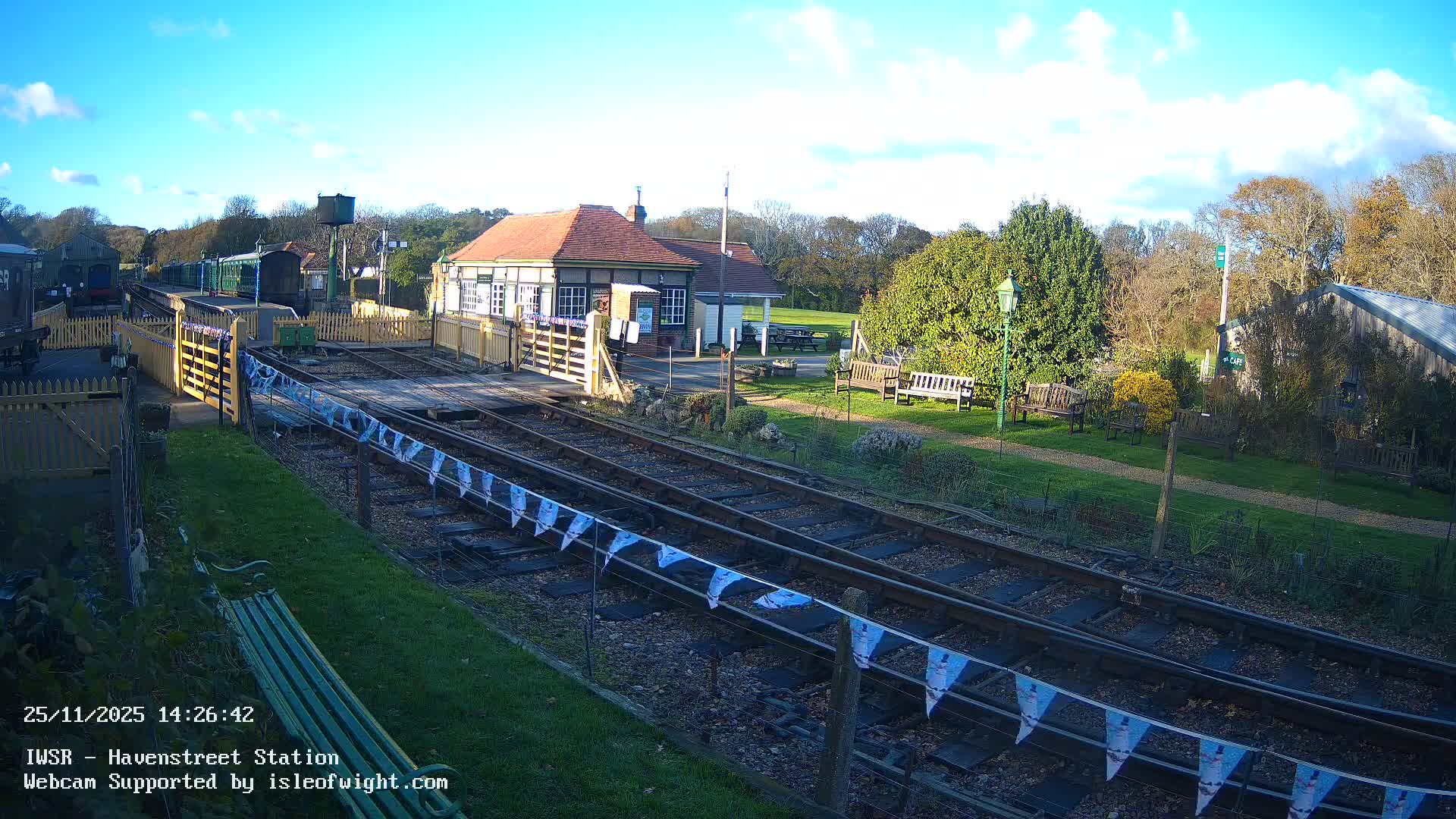 Isle of Wight Steam Railway, Havenstreet Train Station Live Cam - Havenstreet & Ashey, Isle of Wight, Southeast, England, United Kingdom