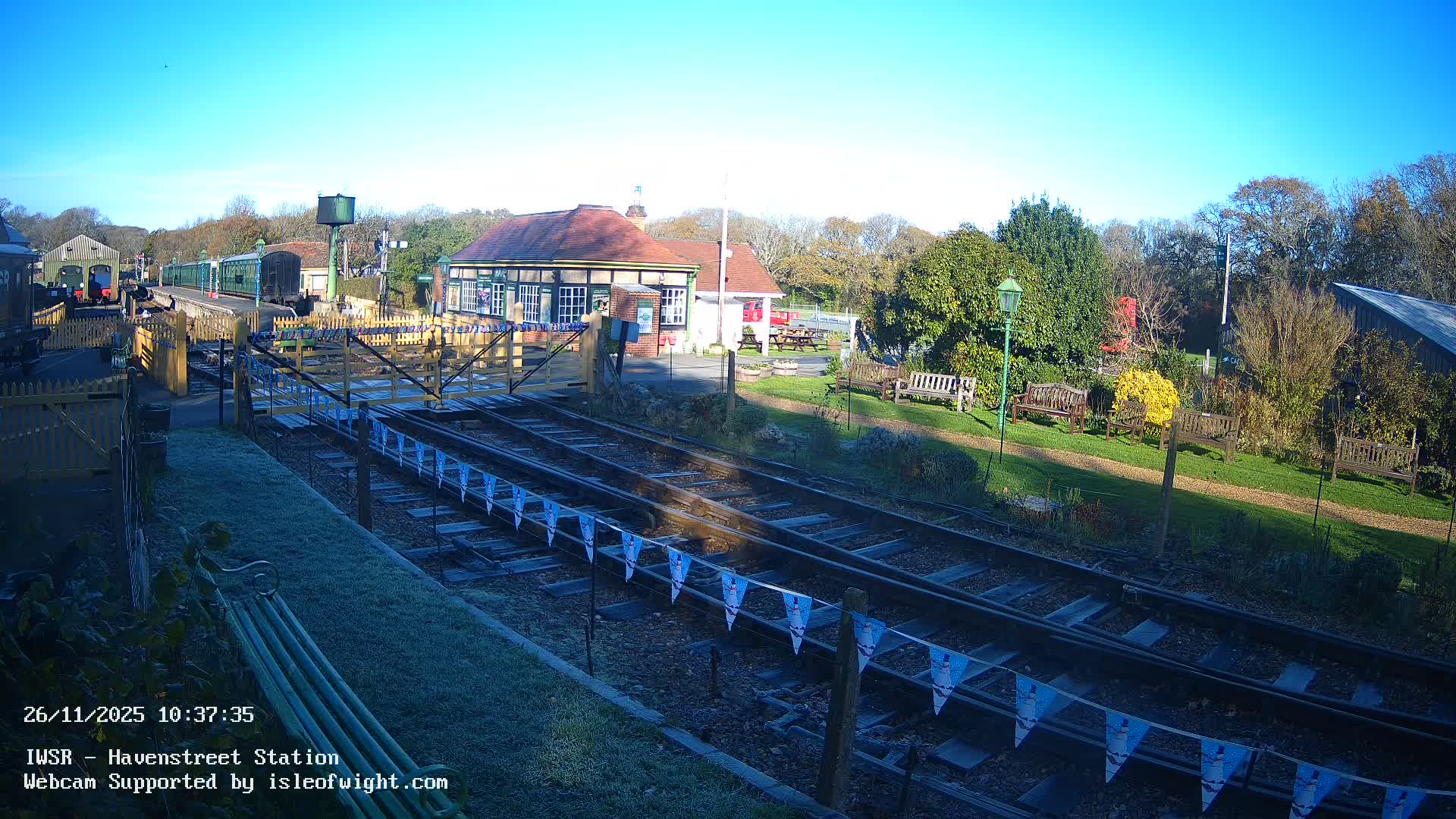 Isle of Wight Steam Railway, Havenstreet Train Station Live Cam - Havenstreet & Ashey, Isle of Wight, Southeast, England, United Kingdom