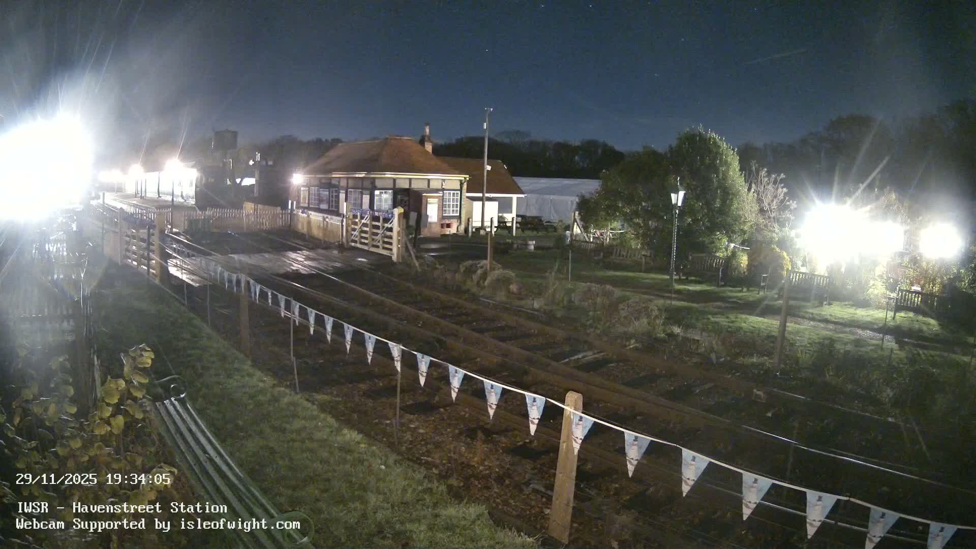 Isle of Wight Steam Railway, Havenstreet Train Station Live Cam - Havenstreet & Ashey, Isle of Wight, Southeast, England, United Kingdom