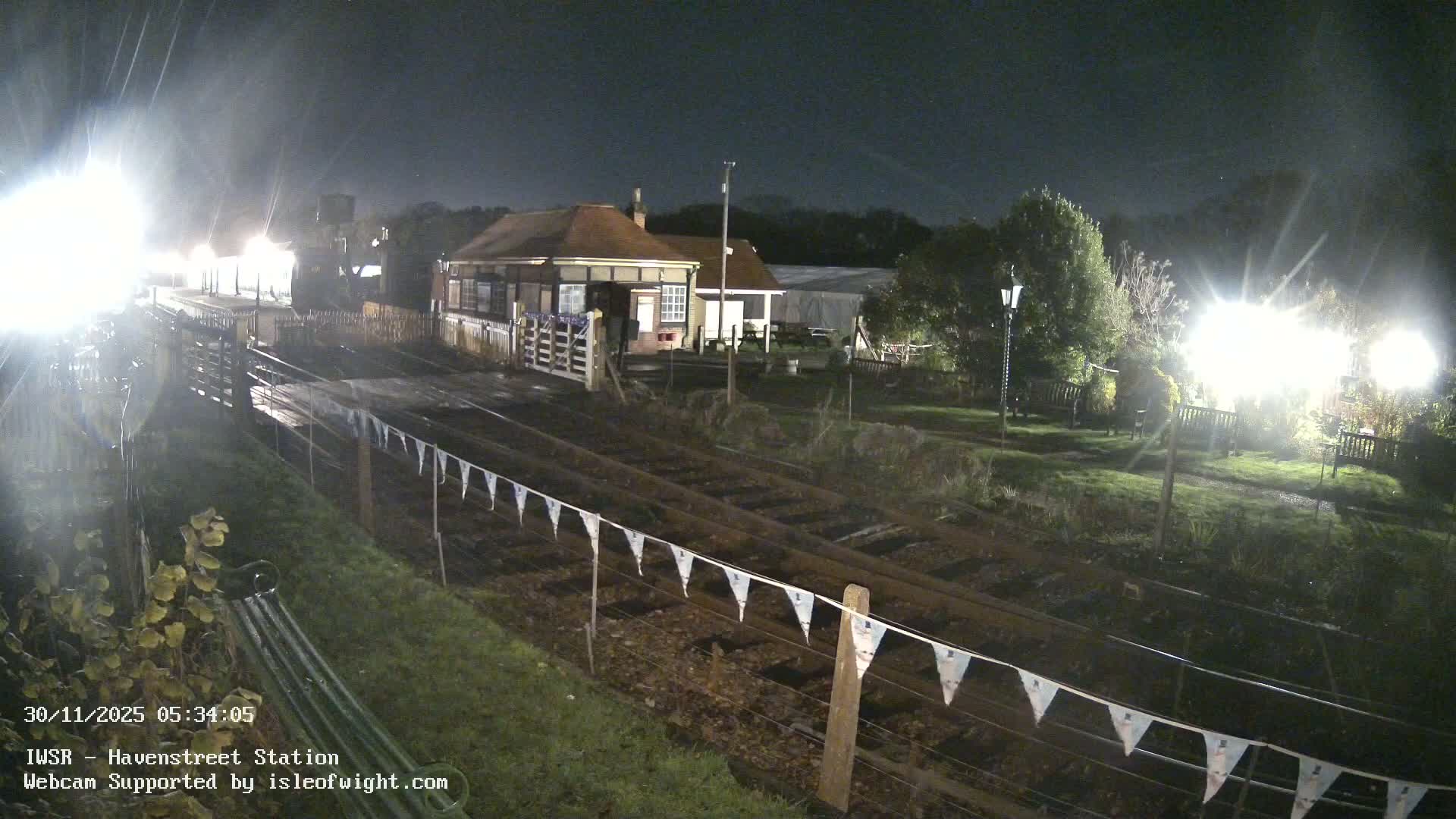 Isle of Wight Steam Railway, Havenstreet Train Station Live Cam - Havenstreet & Ashey, Isle of Wight, Southeast, England, United Kingdom