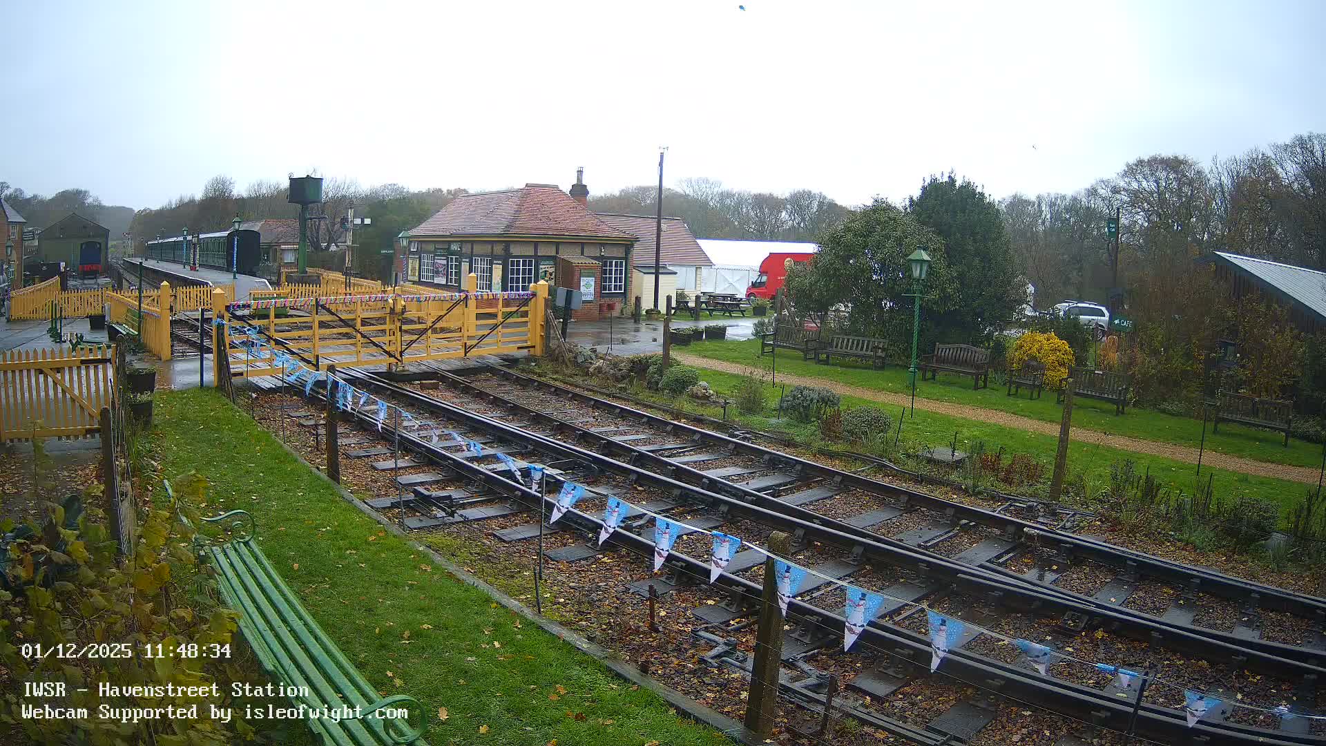 Isle of Wight Steam Railway, Havenstreet Train Station Live Cam - Havenstreet & Ashey, Isle of Wight, Southeast, England, United Kingdom