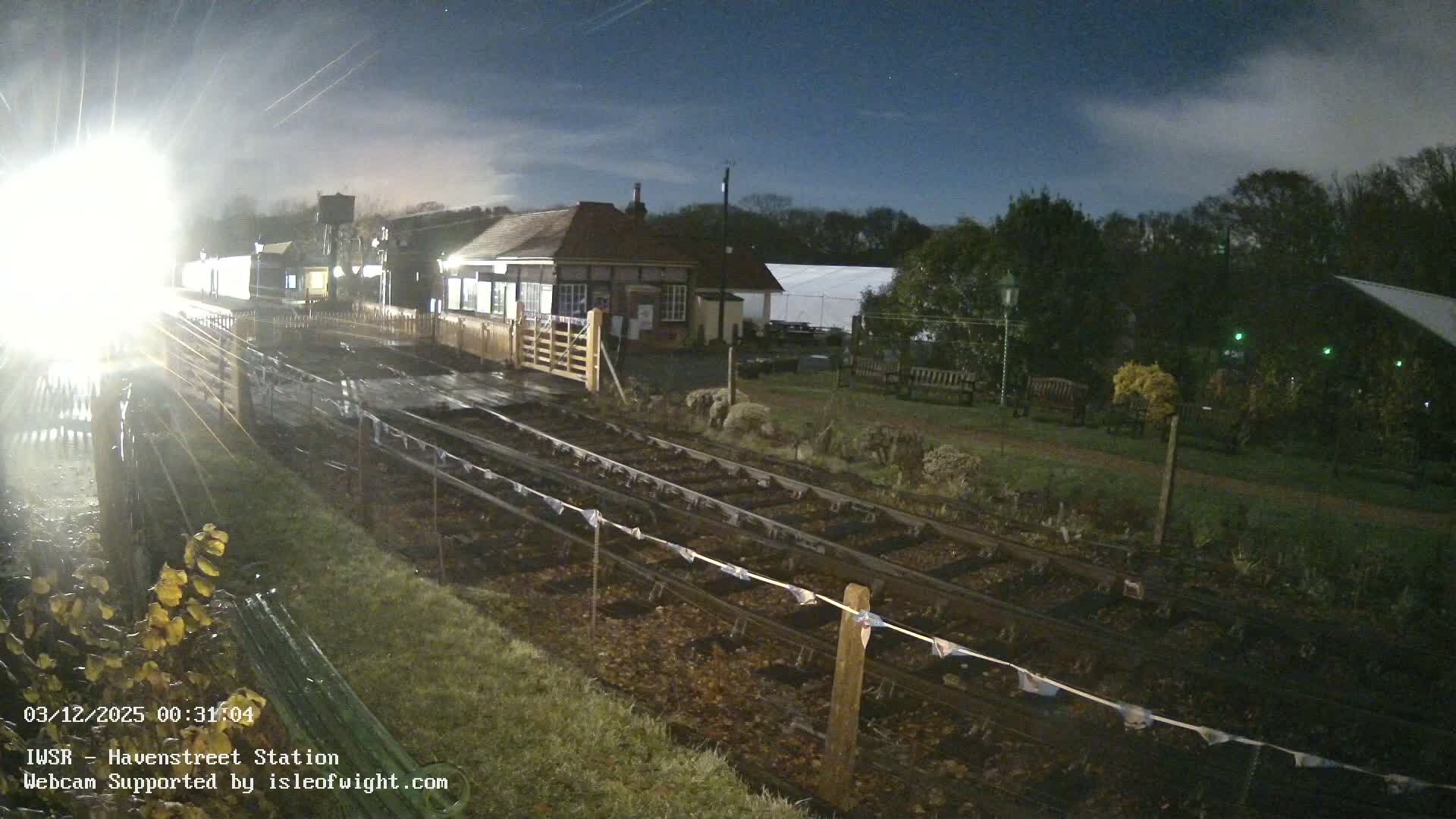 Isle of Wight Steam Railway, Havenstreet Train Station Live Cam - Havenstreet & Ashey, Isle of Wight, Southeast, England, United Kingdom