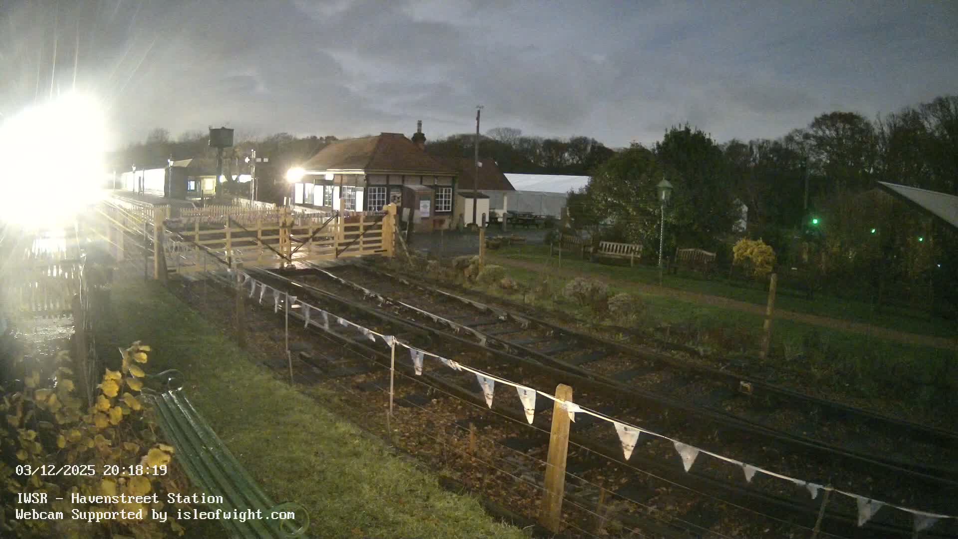 Isle of Wight Steam Railway, Havenstreet Train Station Live Cam - Havenstreet & Ashey, Isle of Wight, Southeast, England, United Kingdom