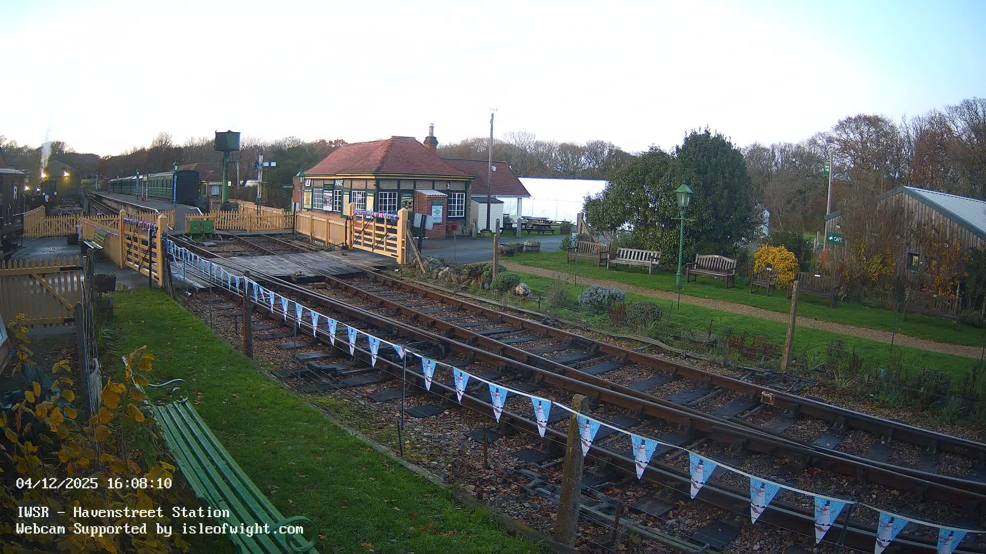 Isle of Wight Steam Railway, Havenstreet Train Station Live Cam - Havenstreet & Ashey, Isle of Wight, Southeast, England, United Kingdom