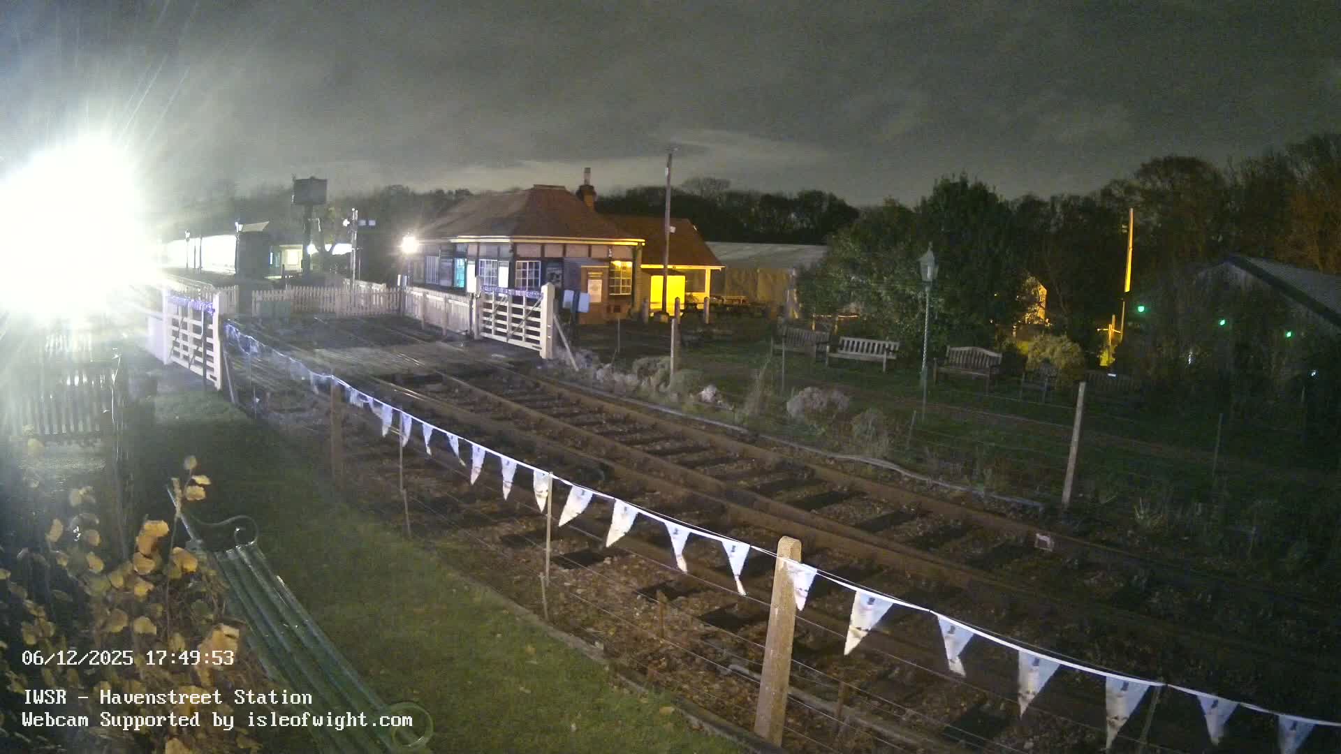 Isle of Wight Steam Railway, Havenstreet Train Station Live Cam - Havenstreet & Ashey, Isle of Wight, Southeast, England, United Kingdom