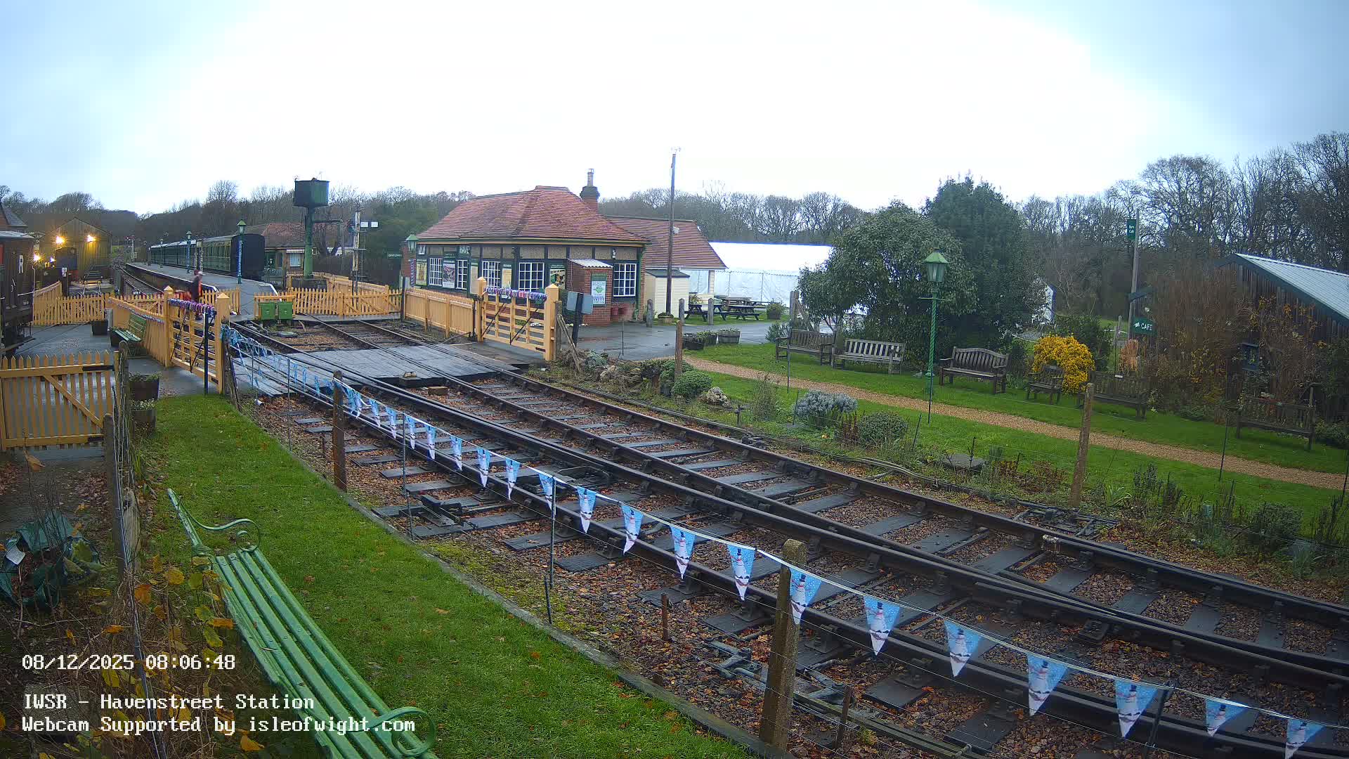 Isle of Wight Steam Railway, Havenstreet Train Station Live Cam - Havenstreet & Ashey, Isle of Wight, Southeast, England, United Kingdom