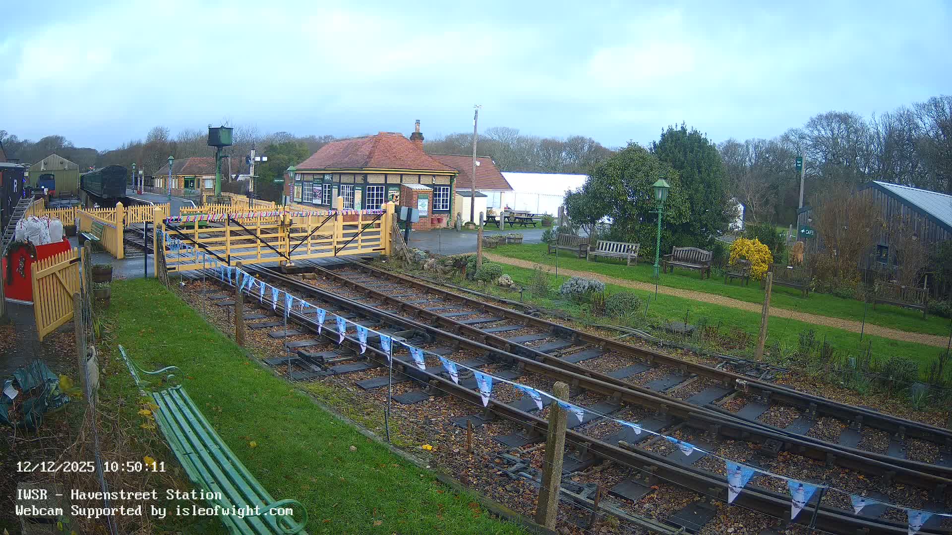 Isle of Wight Steam Railway, Havenstreet Train Station Live Cam - Havenstreet & Ashey, Isle of Wight, Southeast, England, United Kingdom