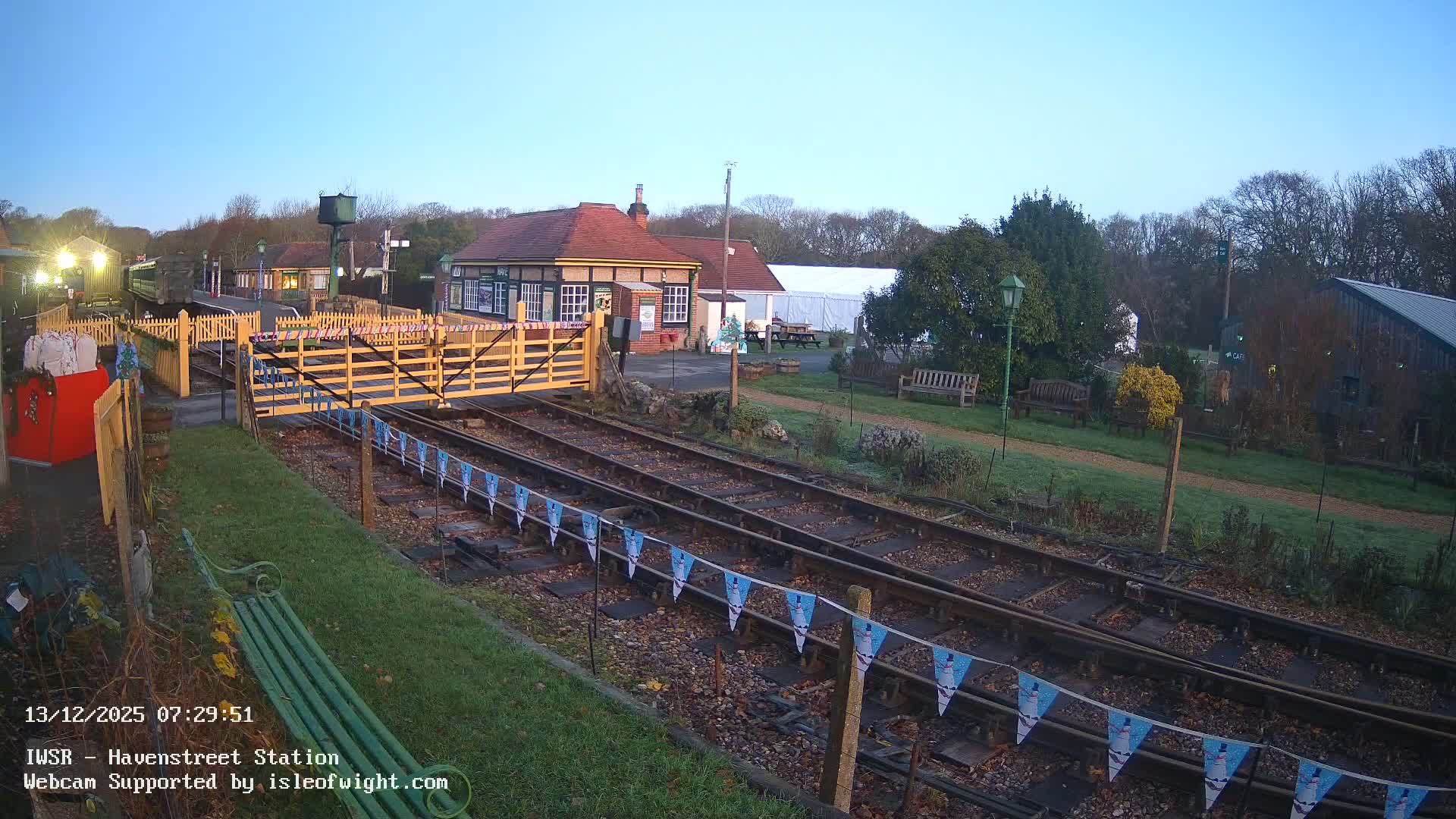 Isle of Wight Steam Railway, Havenstreet Train Station Live Cam - Havenstreet & Ashey, Isle of Wight, Southeast, England, United Kingdom