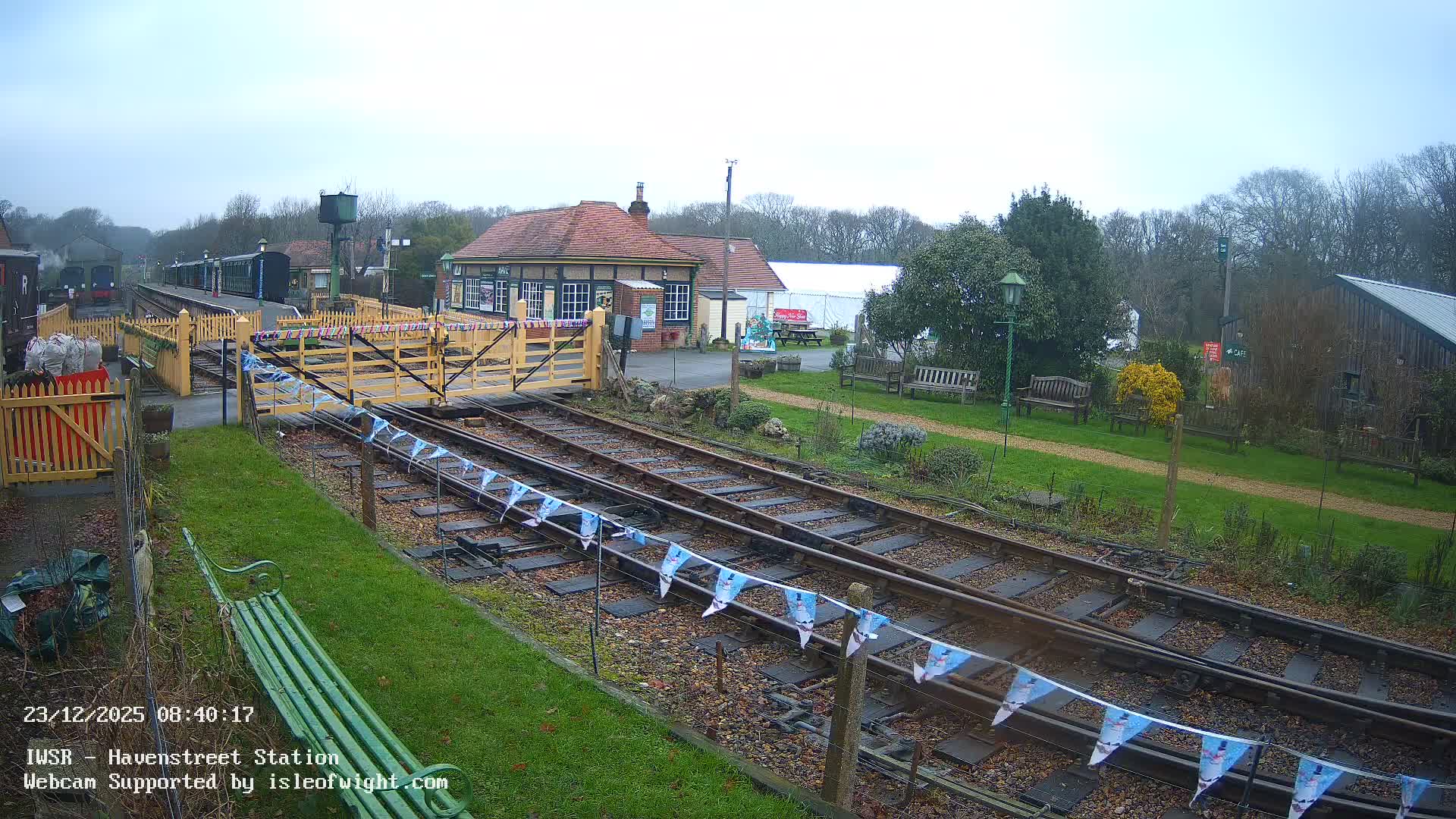 Isle of Wight Steam Railway, Havenstreet Train Station Live Cam - Havenstreet & Ashey, Isle of Wight, Southeast, England, United Kingdom