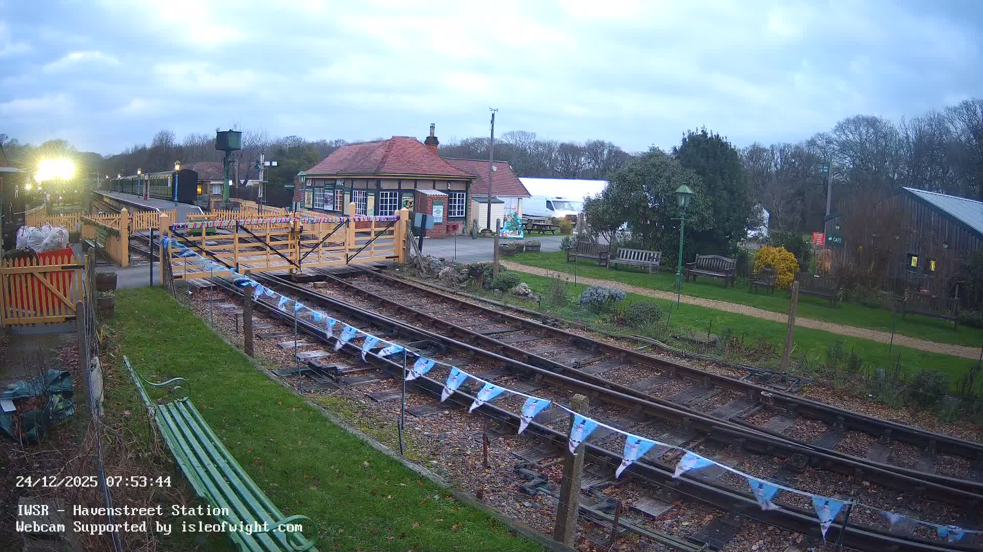 Isle of Wight Steam Railway, Havenstreet Train Station Live Cam - Havenstreet & Ashey, Isle of Wight, Southeast, England, United Kingdom