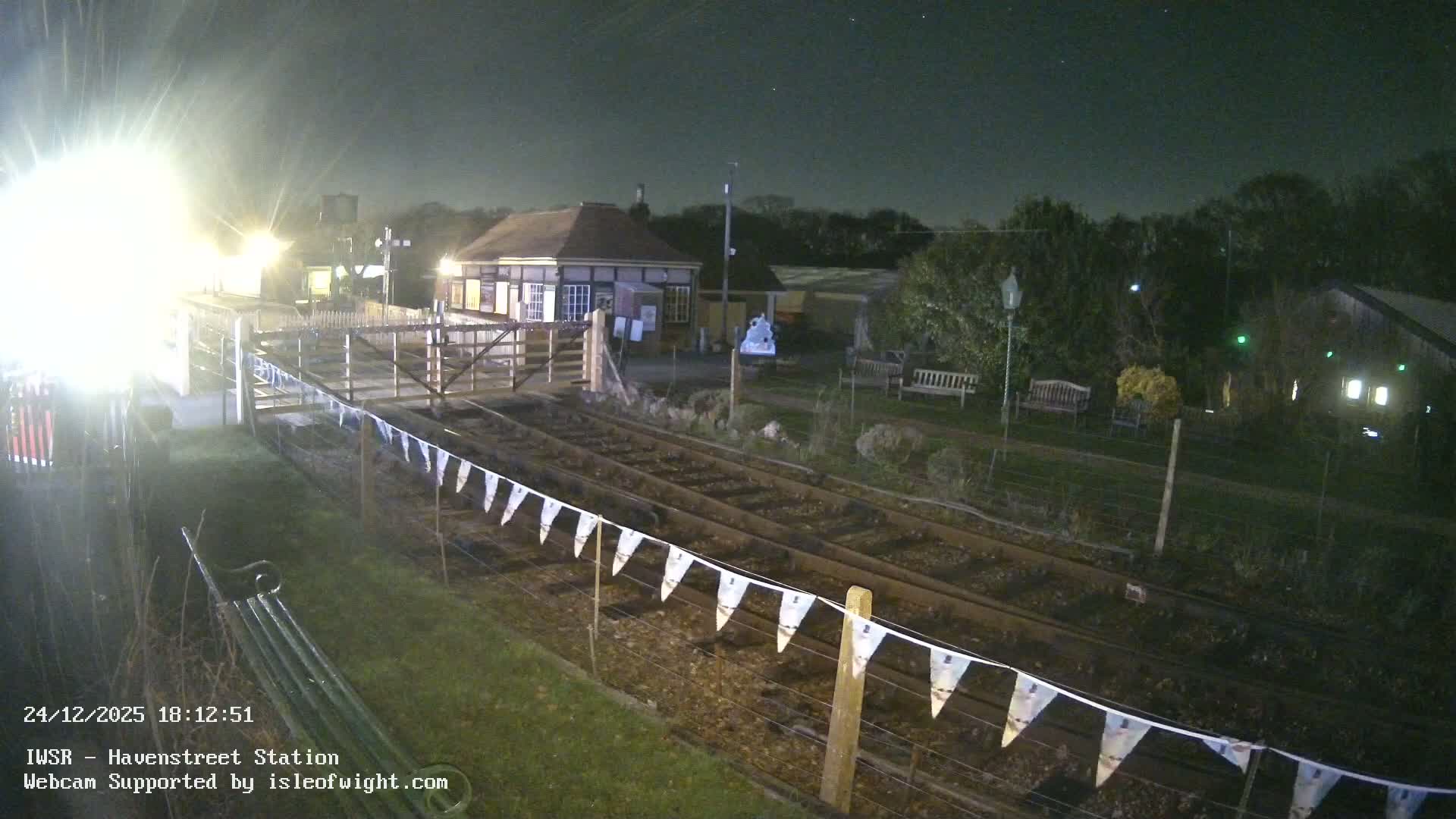 Isle of Wight Steam Railway, Havenstreet Train Station Live Cam - Havenstreet & Ashey, Isle of Wight, Southeast, England, United Kingdom