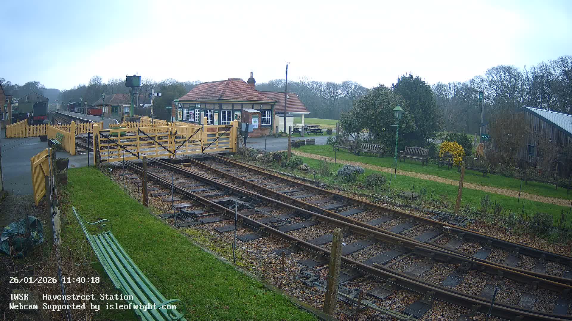 Isle of Wight Steam Railway, Havenstreet Train Station Live Cam - Havenstreet & Ashey, Isle of Wight, Southeast, England, United Kingdom