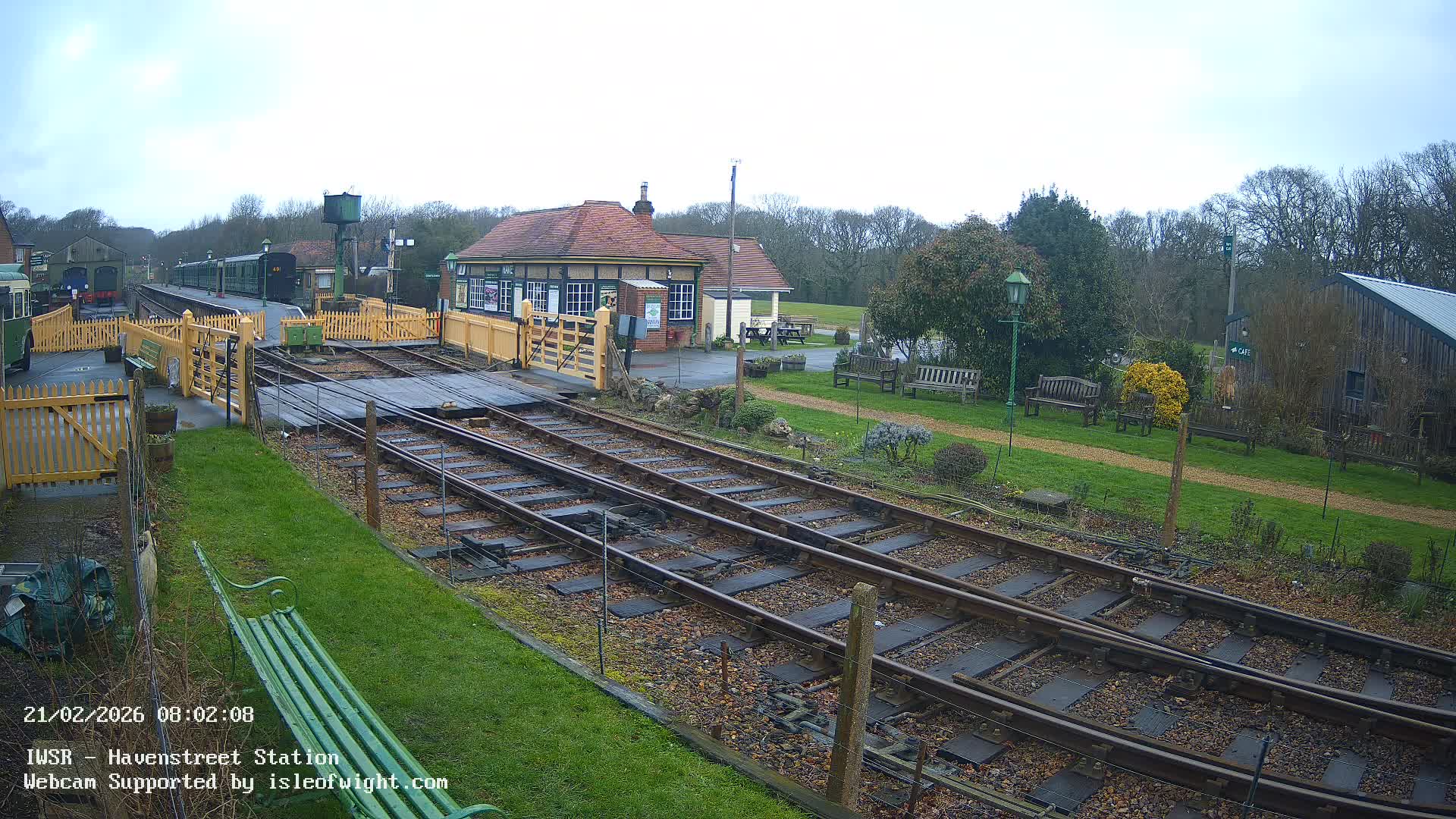 Isle of Wight Steam Railway, Havenstreet Train Station Live Cam - Havenstreet & Ashey, Isle of Wight, Southeast, England, United Kingdom