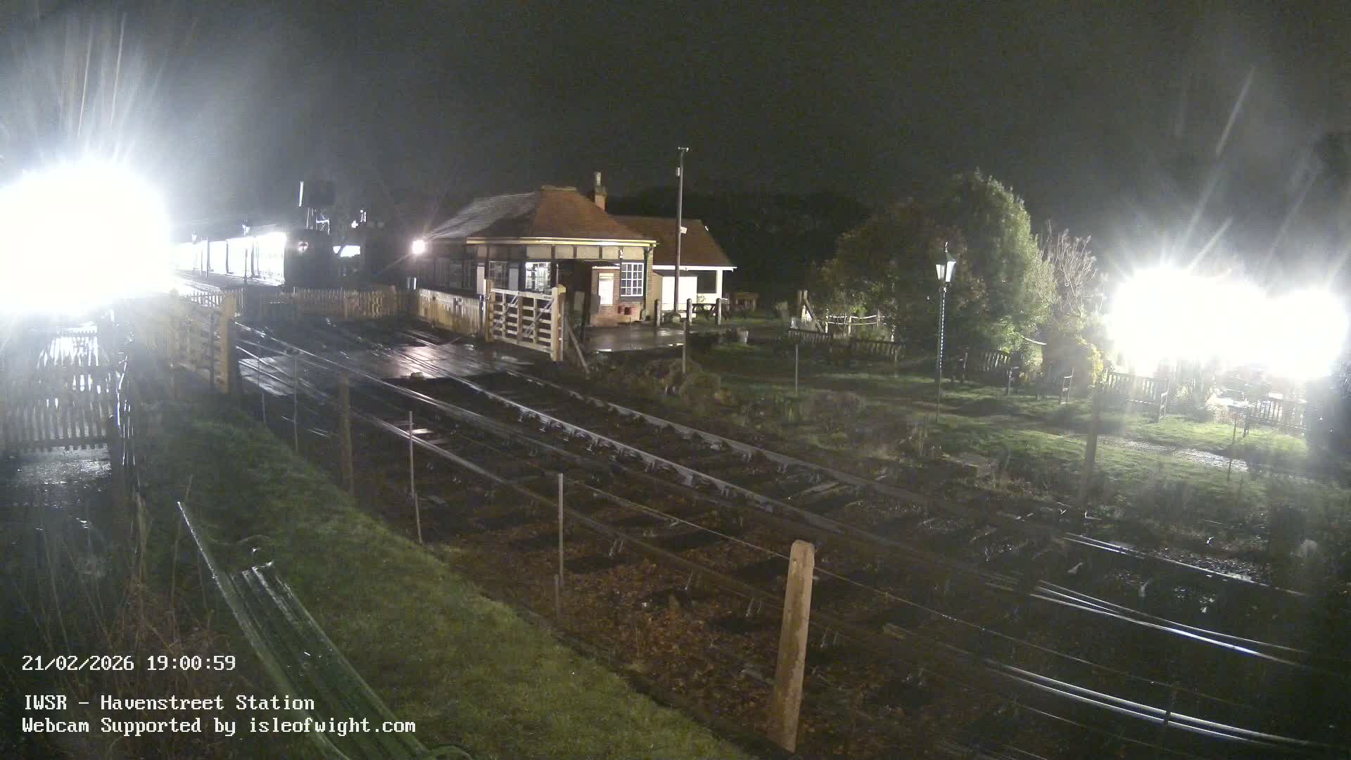 Isle of Wight Steam Railway, Havenstreet Train Station Live Cam - Havenstreet & Ashey, Isle of Wight, Southeast, England, United Kingdom