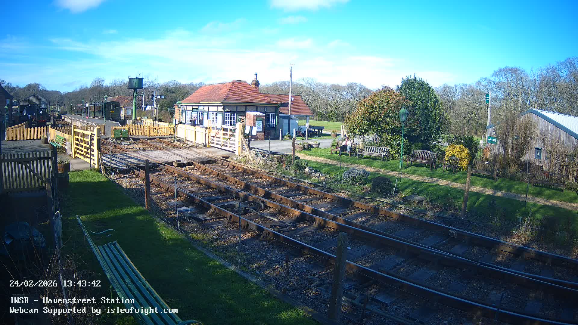 Isle of Wight Steam Railway, Havenstreet Train Station Live Cam - Havenstreet & Ashey, Isle of Wight, Southeast, England, United Kingdom