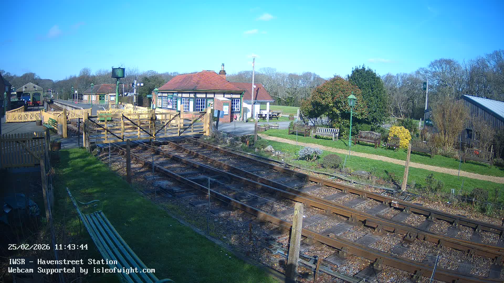 Isle of Wight Steam Railway, Havenstreet Train Station Live Cam - Havenstreet & Ashey, Isle of Wight, Southeast, England, United Kingdom