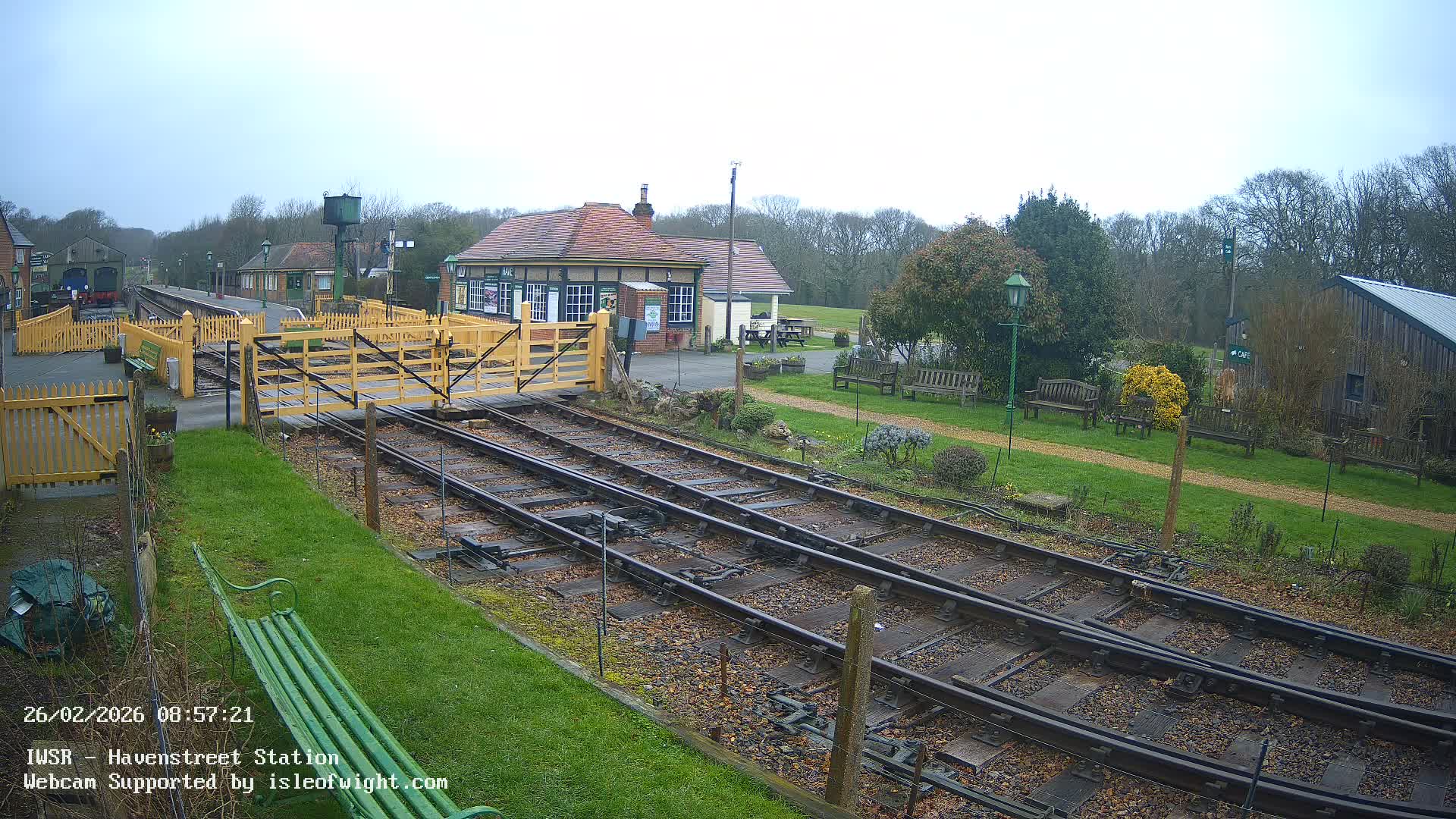 Isle of Wight Steam Railway, Havenstreet Train Station Live Cam - Havenstreet & Ashey, Isle of Wight, Southeast, England, United Kingdom