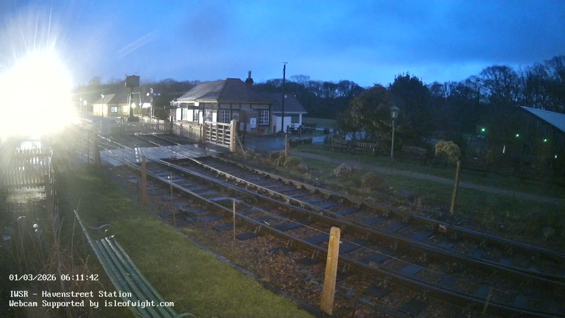 Isle of Wight Steam Railway, Havenstreet Train Station Live Cam - Havenstreet & Ashey, Isle of Wight, Southeast, England, United Kingdom