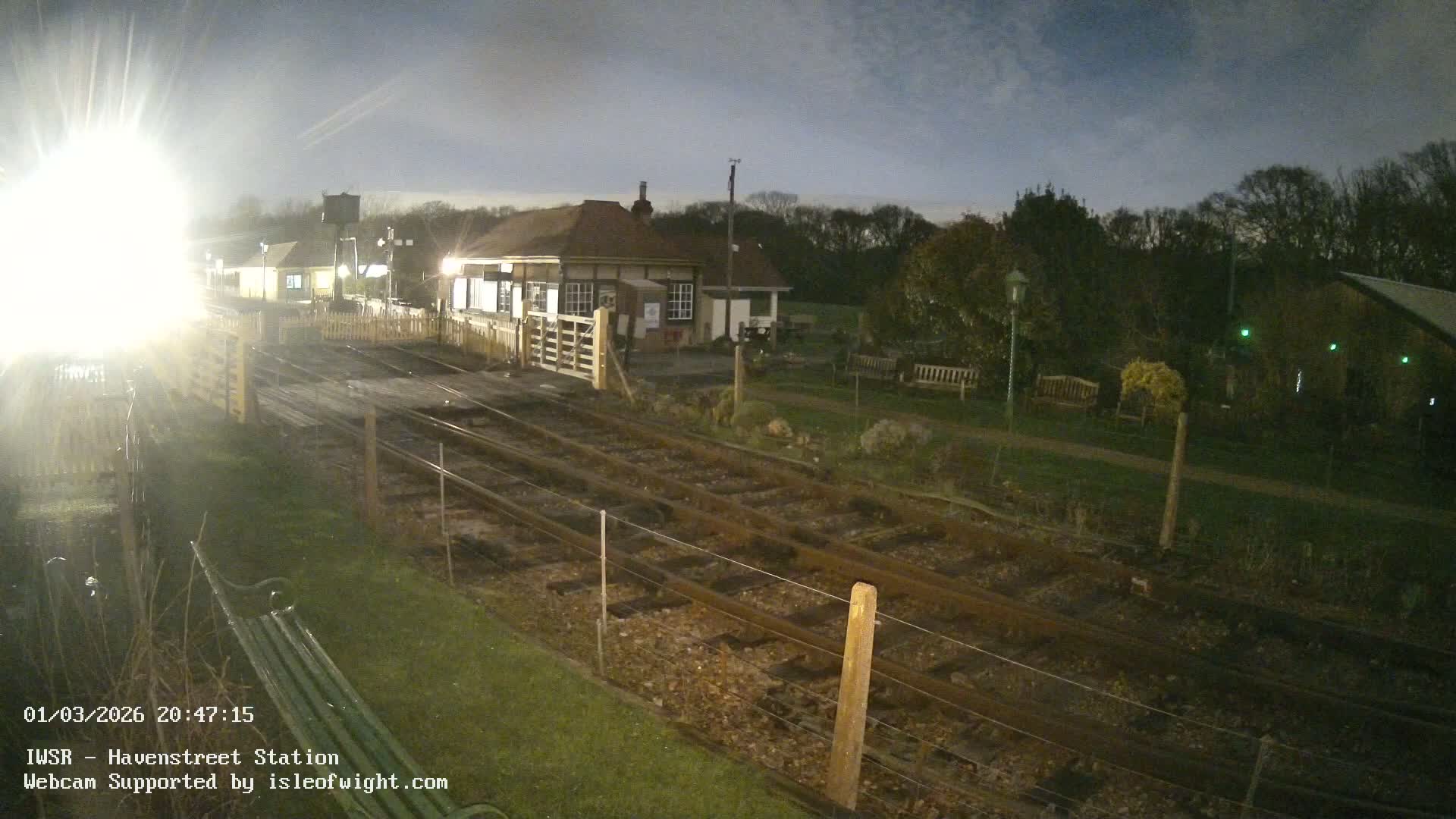 Isle of Wight Steam Railway, Havenstreet Train Station Live Cam - Havenstreet & Ashey, Isle of Wight, Southeast, England, United Kingdom
