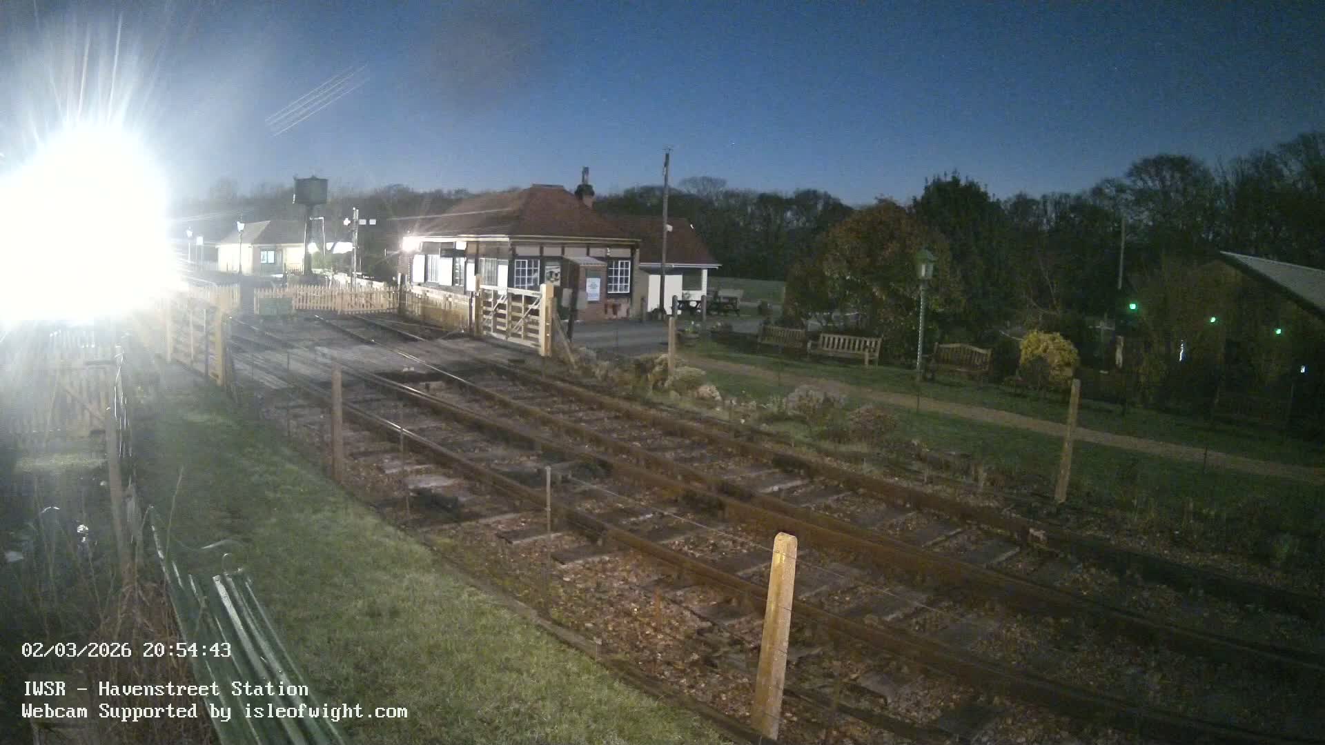 Isle of Wight Steam Railway, Havenstreet Train Station Live Cam - Havenstreet & Ashey, Isle of Wight, Southeast, England, United Kingdom