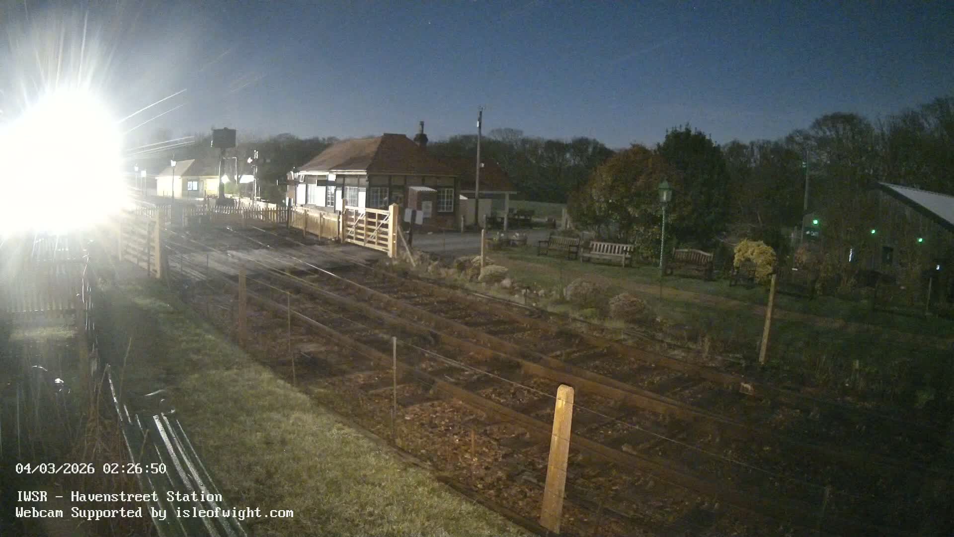 Isle of Wight Steam Railway, Havenstreet Train Station Live Cam - Havenstreet & Ashey, Isle of Wight, Southeast, England, United Kingdom