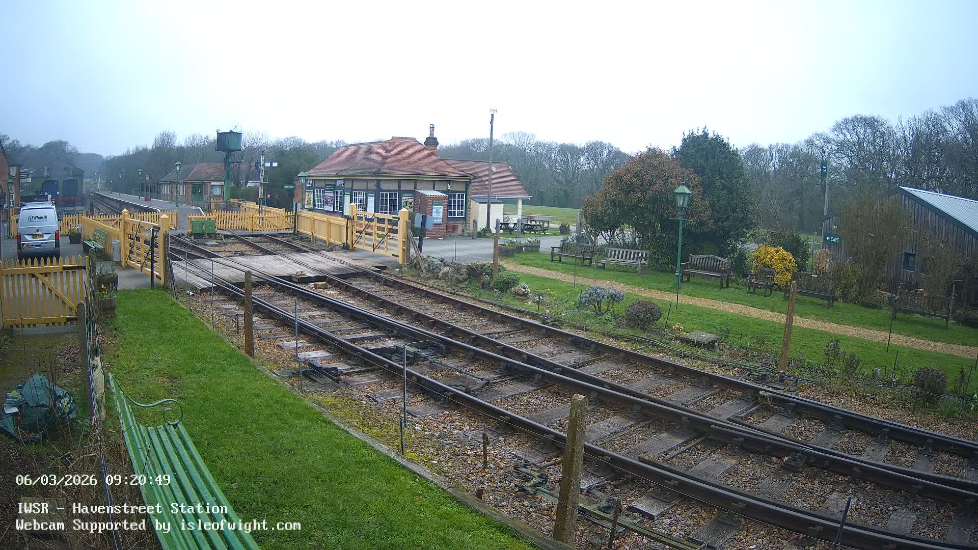 Isle of Wight Steam Railway, Havenstreet Train Station Live Cam - Havenstreet & Ashey, Isle of Wight, Southeast, England, United Kingdom