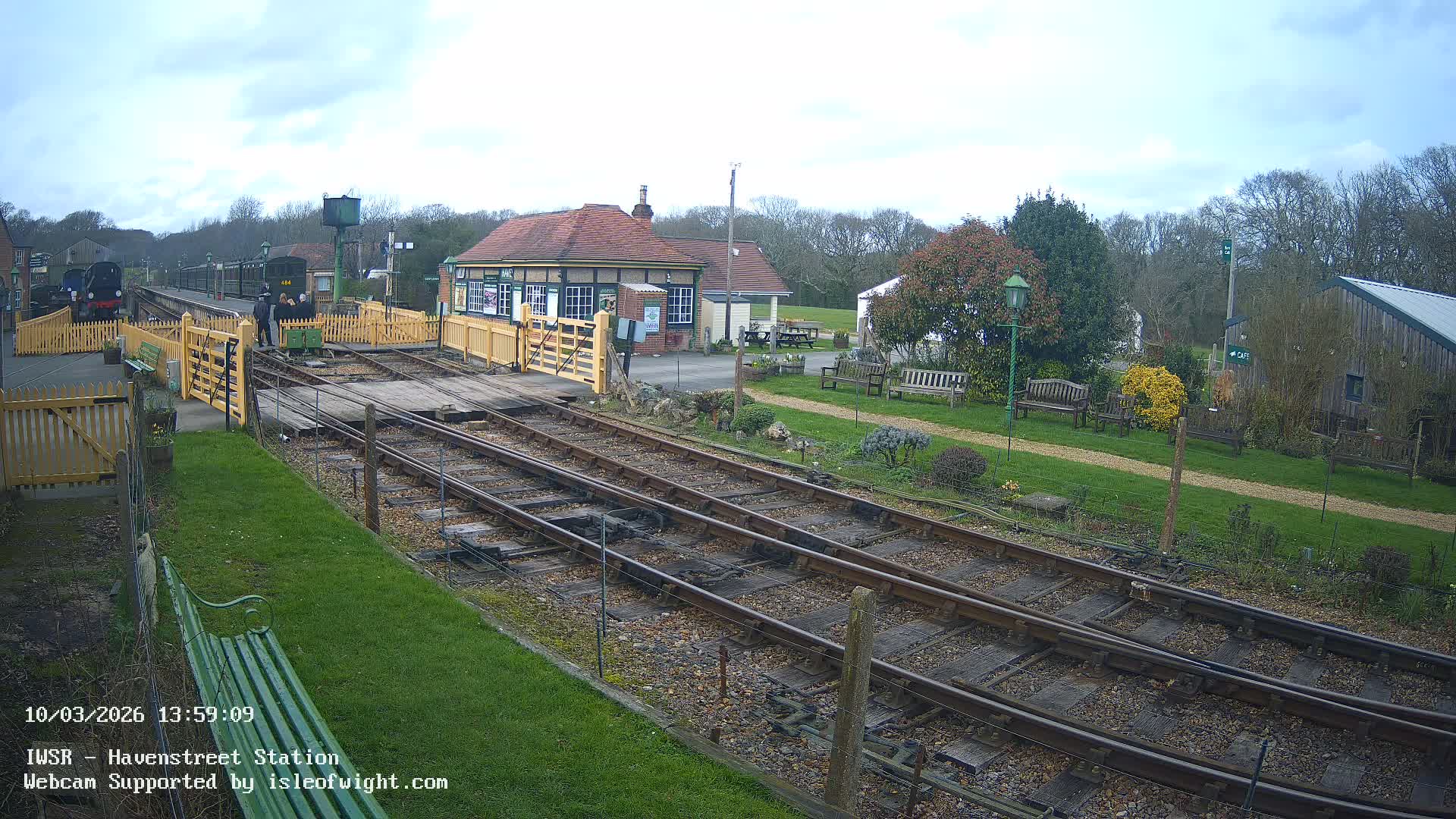 Isle of Wight Steam Railway, Havenstreet Train Station Live Cam - Havenstreet & Ashey, Isle of Wight, Southeast, England, United Kingdom