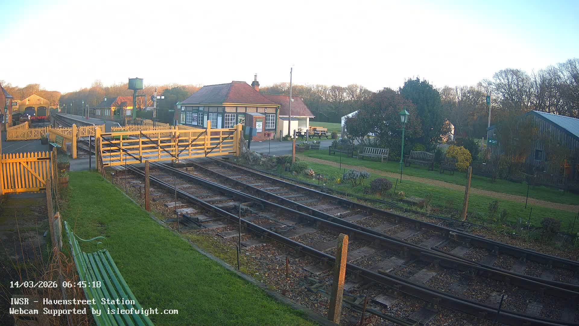 Isle of Wight Steam Railway, Havenstreet Train Station Live Cam - Havenstreet & Ashey, Isle of Wight, Southeast, England, United Kingdom