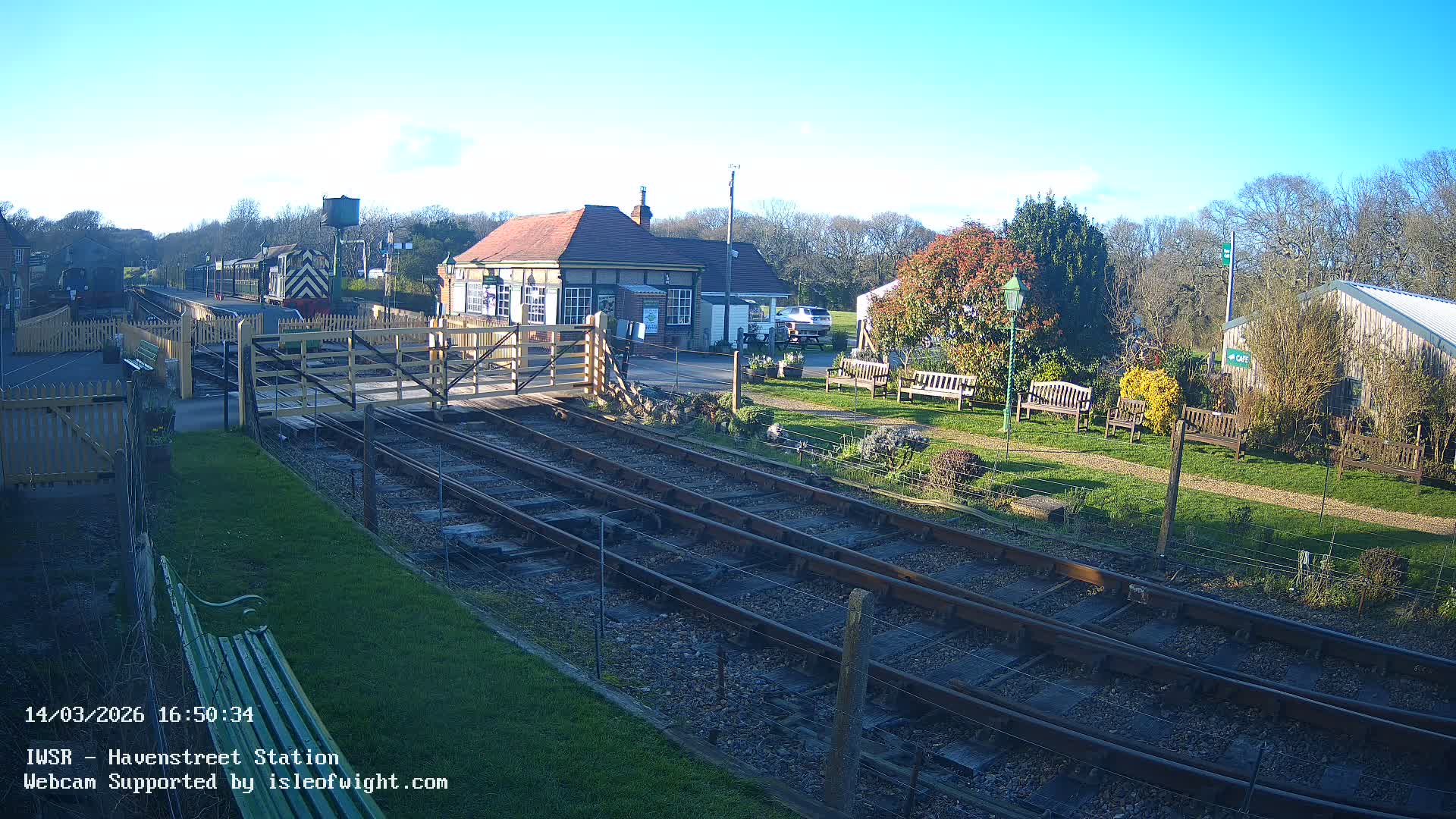 Isle of Wight Steam Railway, Havenstreet Train Station Live Cam - Havenstreet & Ashey, Isle of Wight, Southeast, England, United Kingdom