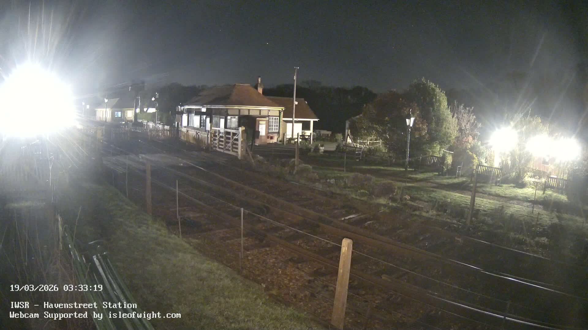 Isle of Wight Steam Railway, Havenstreet Train Station Live Cam - Havenstreet & Ashey, Isle of Wight, Southeast, England, United Kingdom