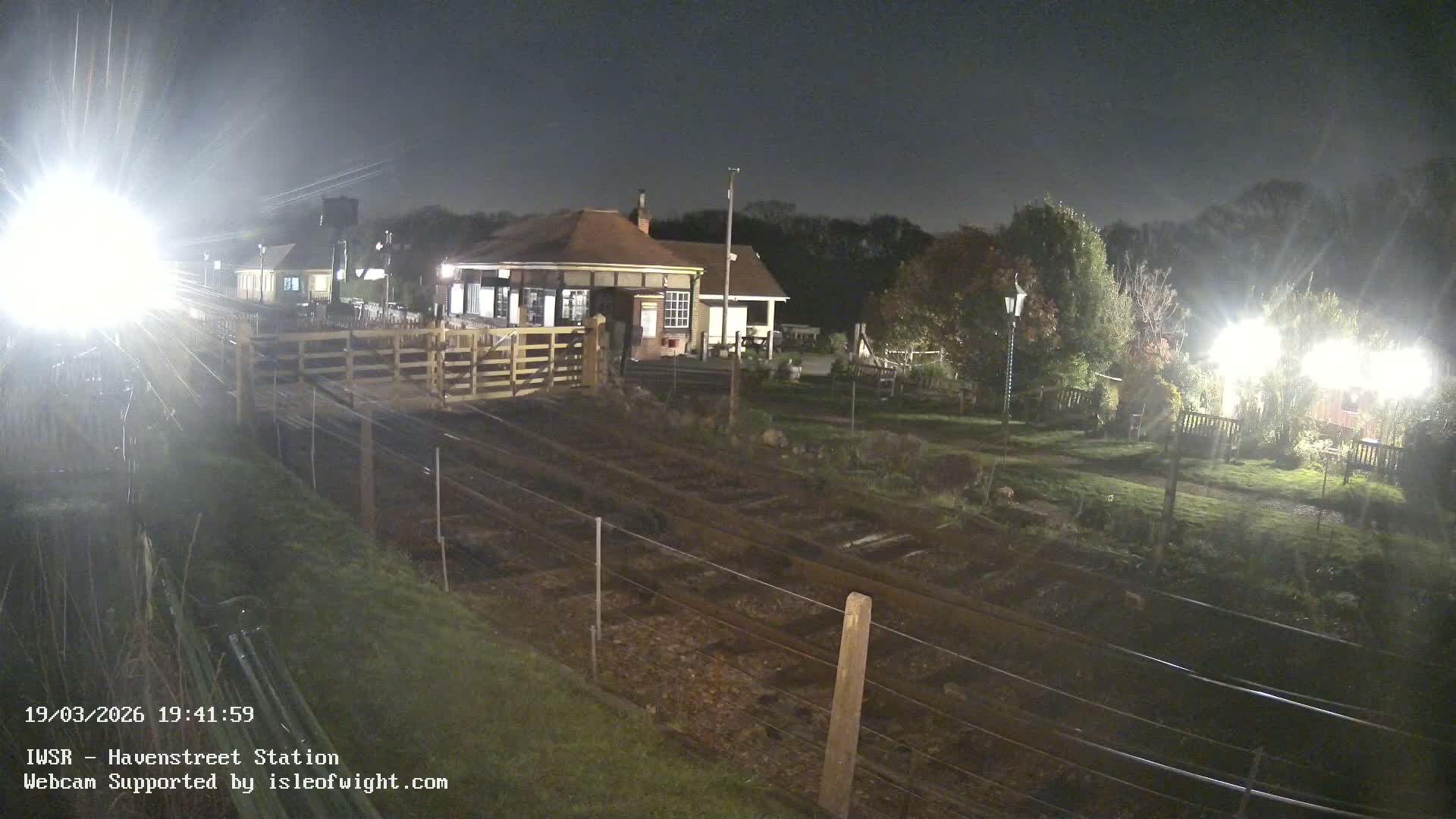 Isle of Wight Steam Railway, Havenstreet Train Station Live Cam - Havenstreet & Ashey, Isle of Wight, Southeast, England, United Kingdom
