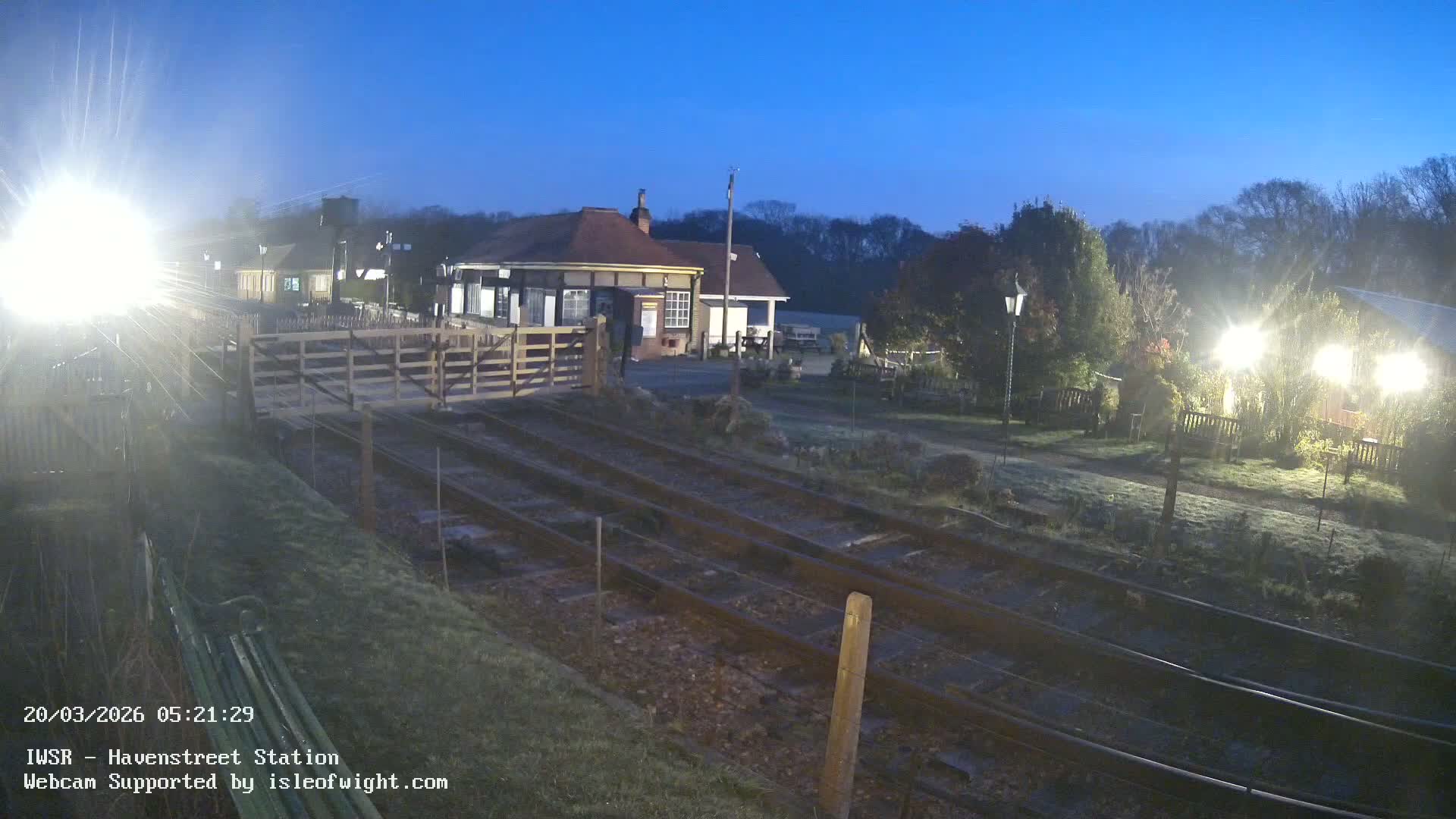 Isle of Wight Steam Railway, Havenstreet Train Station Live Cam - Havenstreet & Ashey, Isle of Wight, Southeast, England, United Kingdom