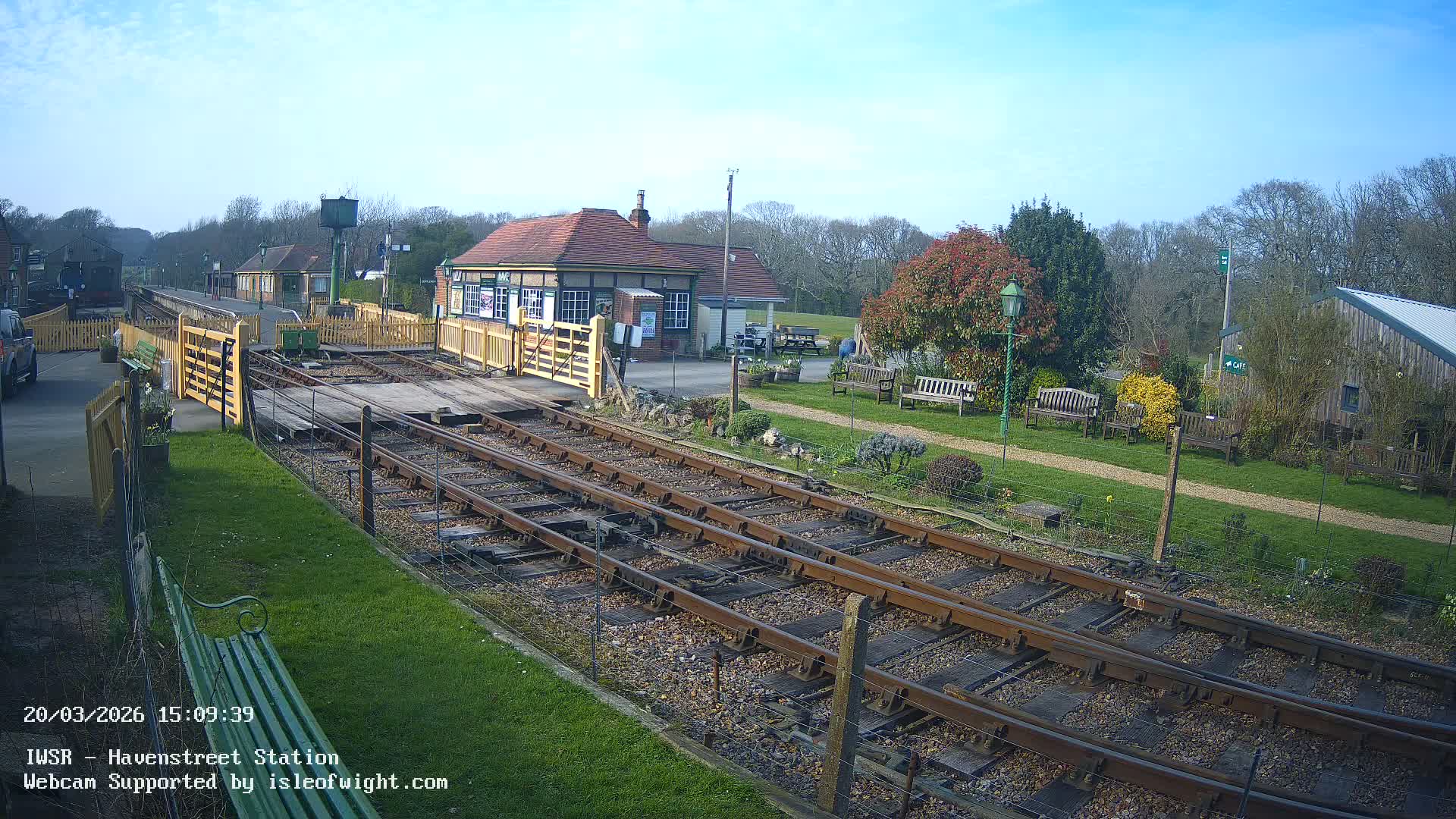 Isle of Wight Steam Railway, Havenstreet Train Station Live Cam - Havenstreet & Ashey, Isle of Wight, Southeast, England, United Kingdom