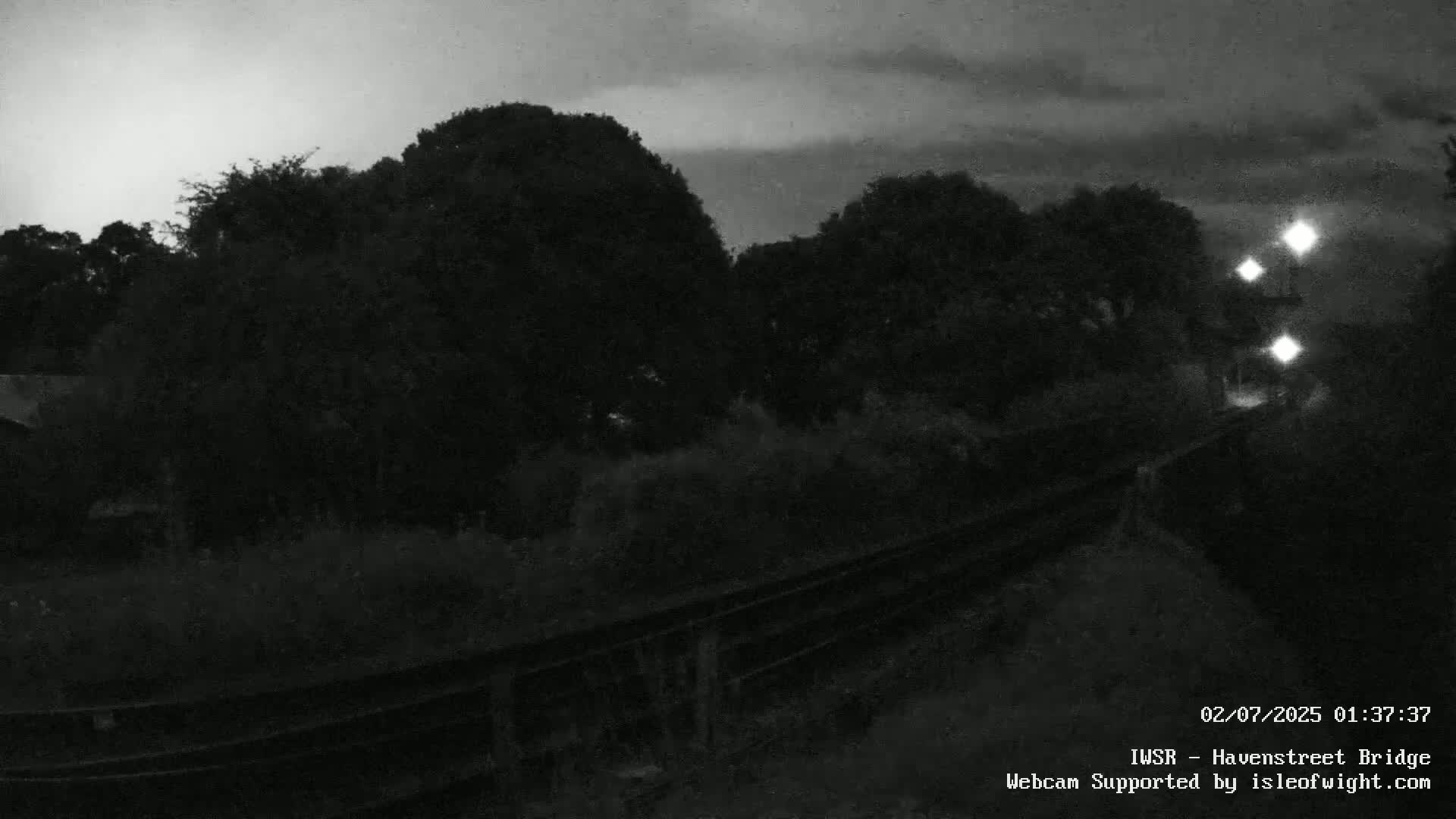 Isle of Wight Steam Railway, Havenstreet Railway Bridge Live Cam - Havenstreet & Ashey, Isle of Wight, Southeast, England, United Kingdom