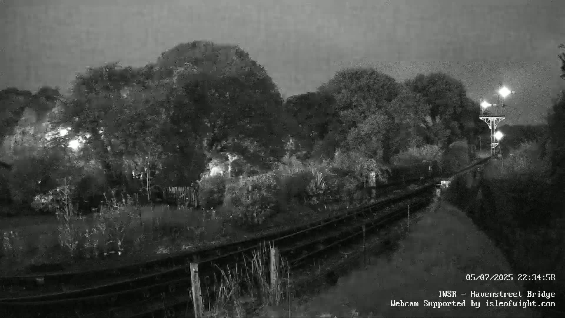 Isle of Wight Steam Railway, Havenstreet Railway Bridge Live Cam - Havenstreet & Ashey, Isle of Wight, Southeast, England, United Kingdom