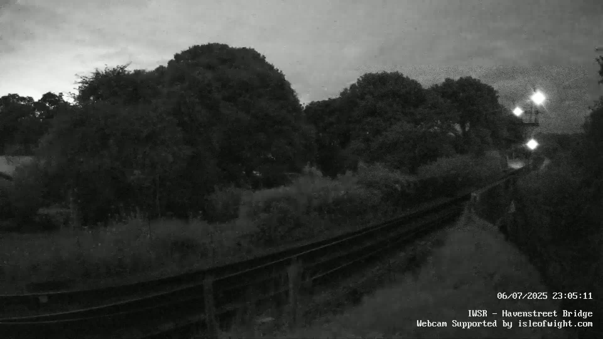 Isle of Wight Steam Railway, Havenstreet Railway Bridge Live Cam - Havenstreet & Ashey, Isle of Wight, Southeast, England, United Kingdom