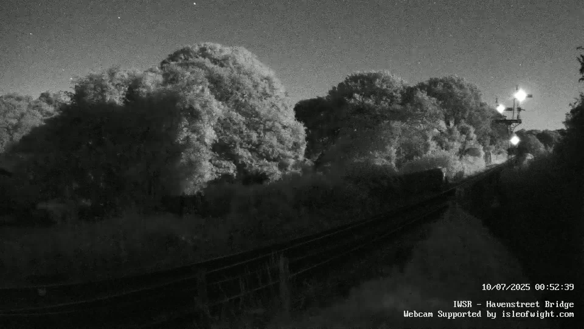 Isle of Wight Steam Railway, Havenstreet Railway Bridge Live Cam - Havenstreet & Ashey, Isle of Wight, Southeast, England, United Kingdom