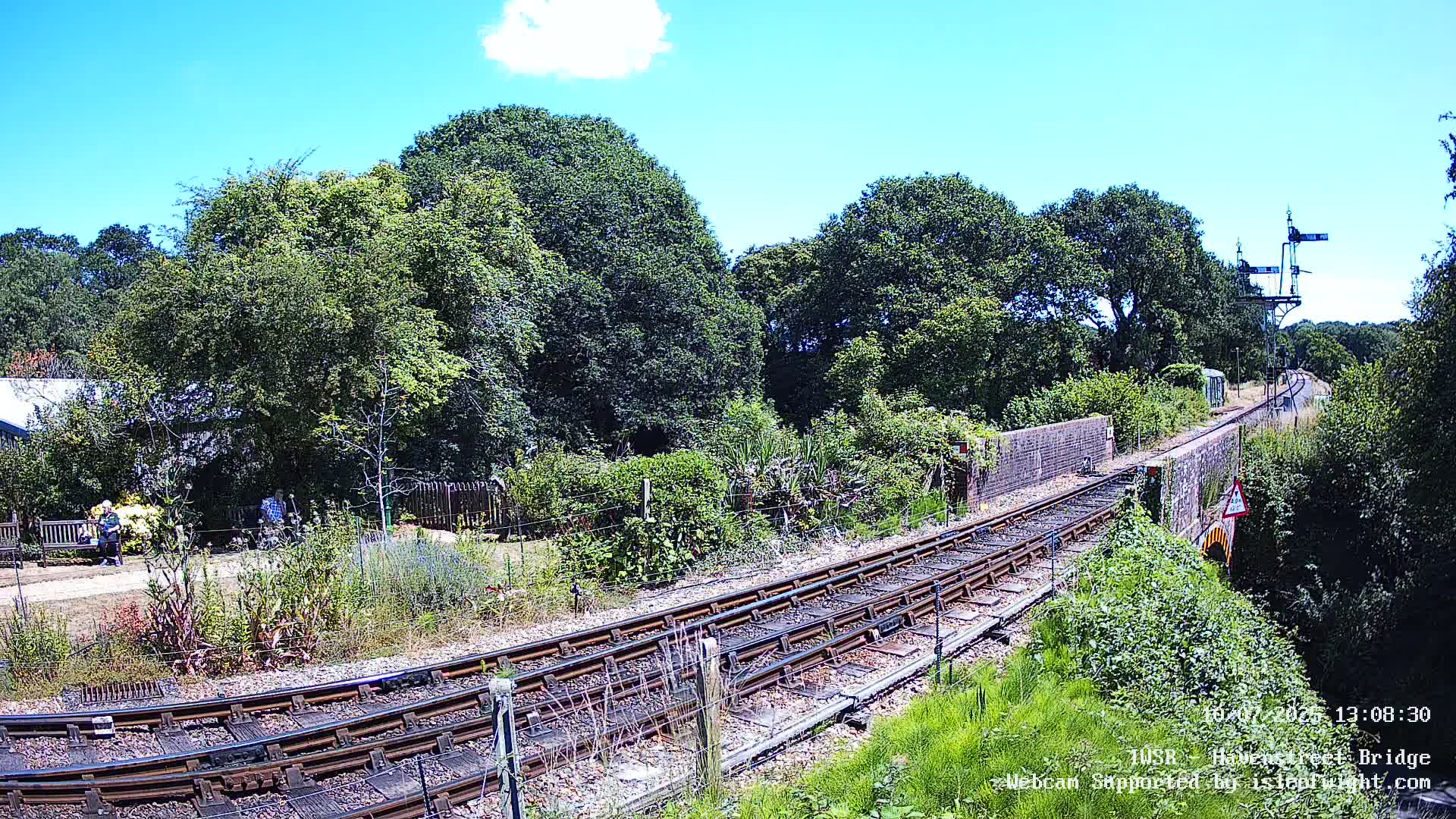 Isle of Wight Steam Railway, Havenstreet Railway Bridge Live Cam - Havenstreet & Ashey, Isle of Wight, Southeast, England, United Kingdom