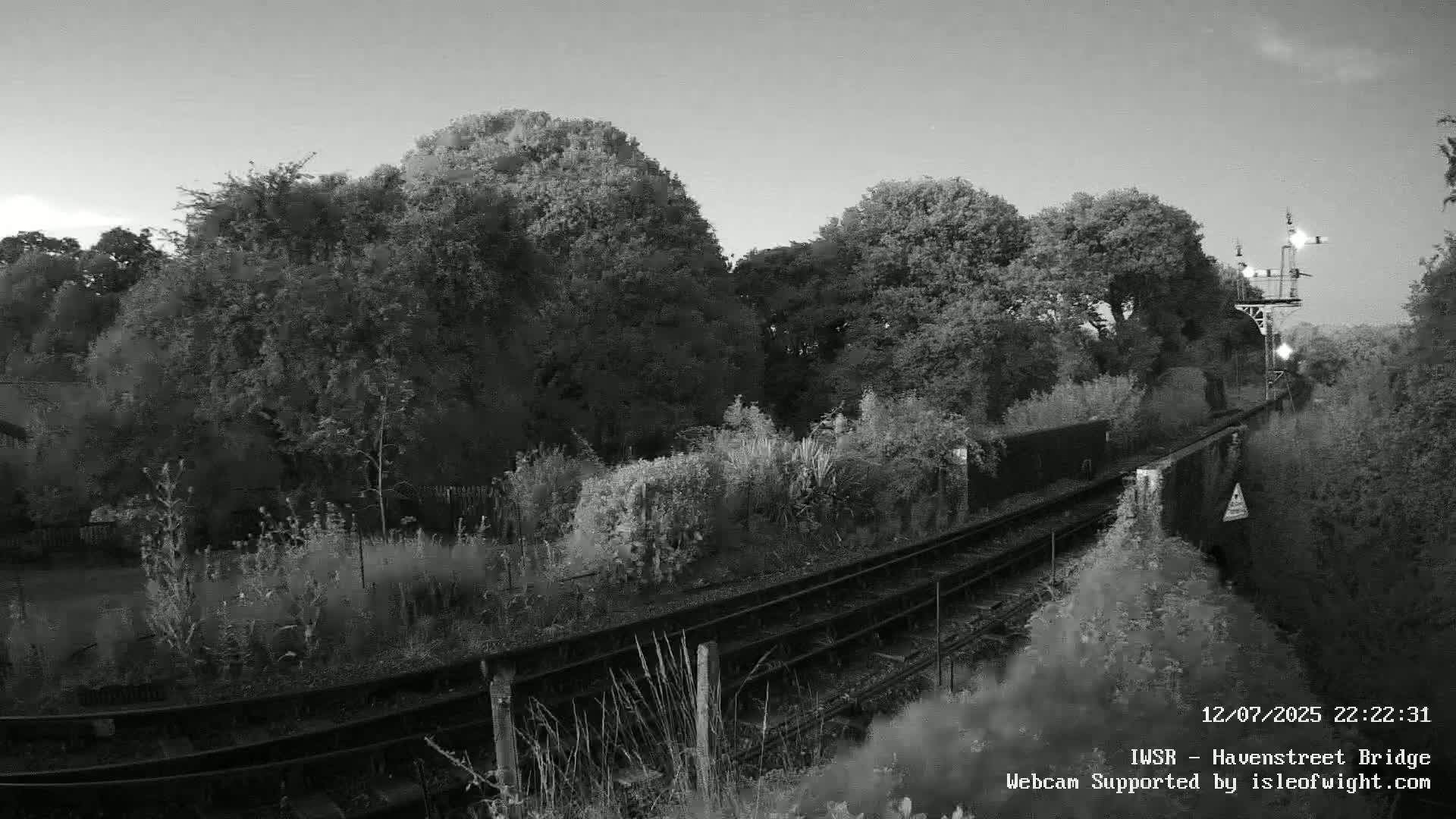 Isle of Wight Steam Railway, Havenstreet Railway Bridge Live Cam - Havenstreet & Ashey, Isle of Wight, Southeast, England, United Kingdom