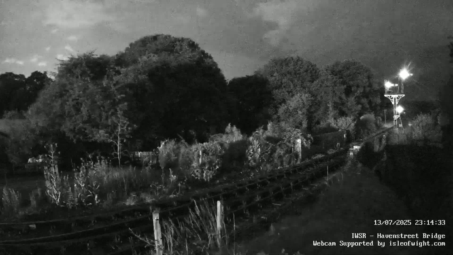 Isle of Wight Steam Railway, Havenstreet Railway Bridge Live Cam - Havenstreet & Ashey, Isle of Wight, Southeast, England, United Kingdom