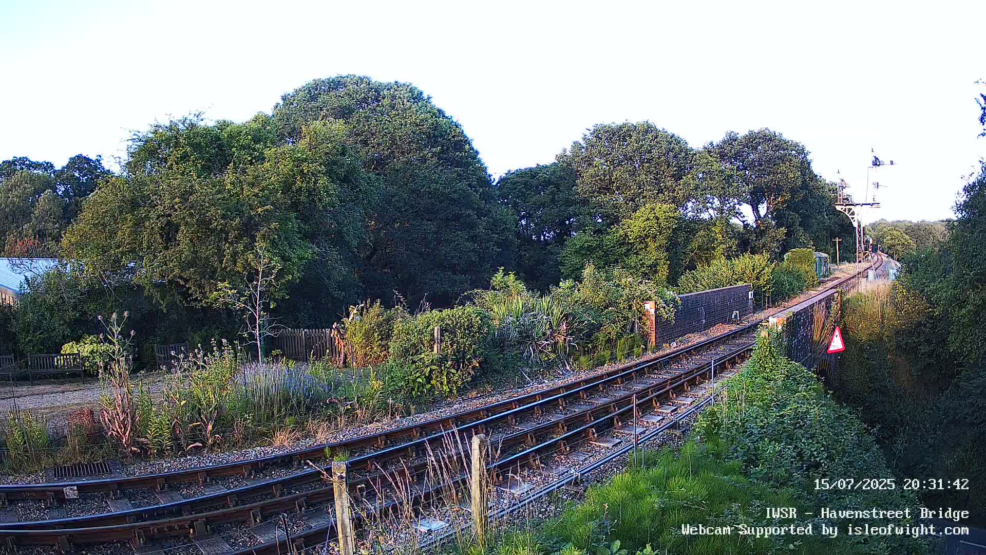 Isle of Wight Steam Railway, Havenstreet Railway Bridge Live Cam - Havenstreet & Ashey, Isle of Wight, Southeast, England, United Kingdom