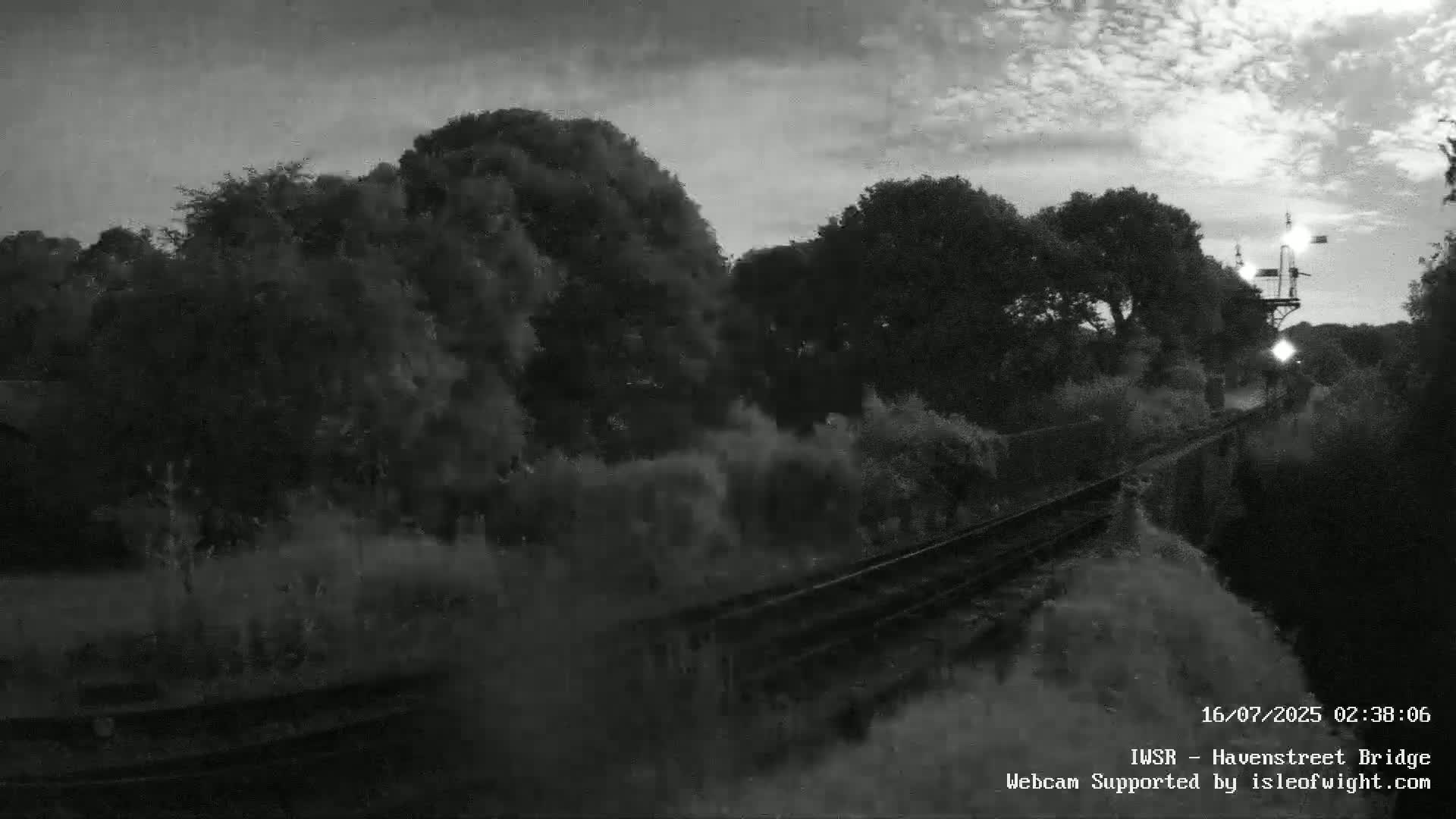 Isle of Wight Steam Railway, Havenstreet Railway Bridge Live Cam - Havenstreet & Ashey, Isle of Wight, Southeast, England, United Kingdom