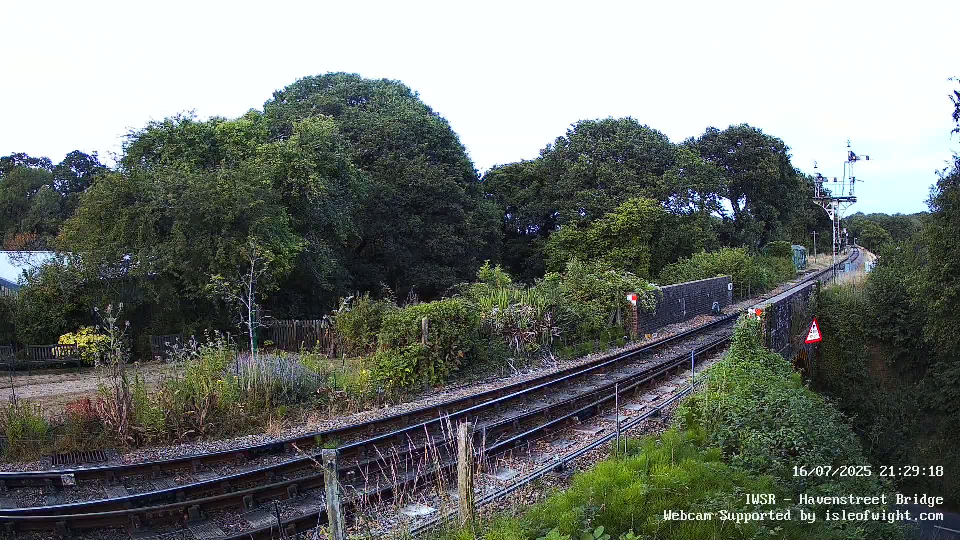 Isle of Wight Steam Railway, Havenstreet Railway Bridge Live Cam - Havenstreet & Ashey, Isle of Wight, Southeast, England, United Kingdom