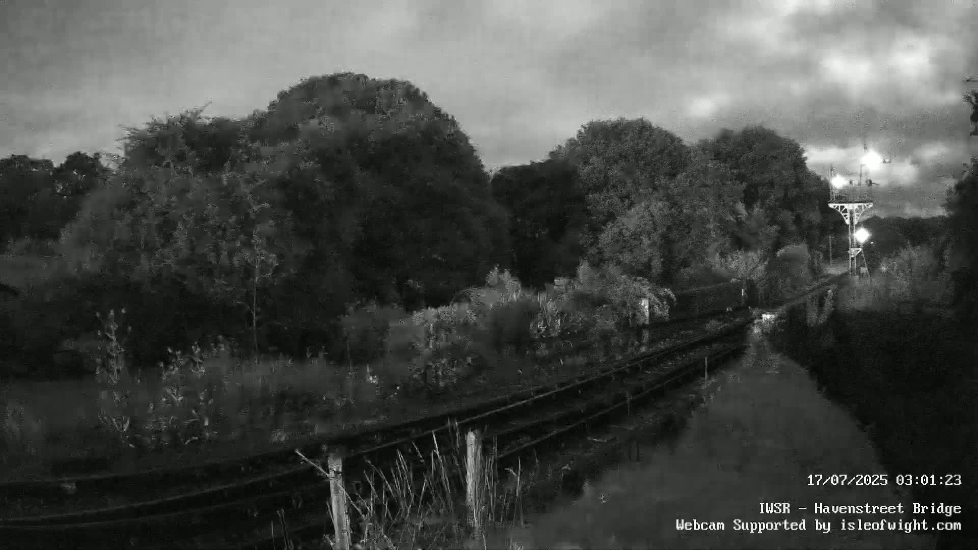 Isle of Wight Steam Railway, Havenstreet Railway Bridge Live Cam - Havenstreet & Ashey, Isle of Wight, Southeast, England, United Kingdom