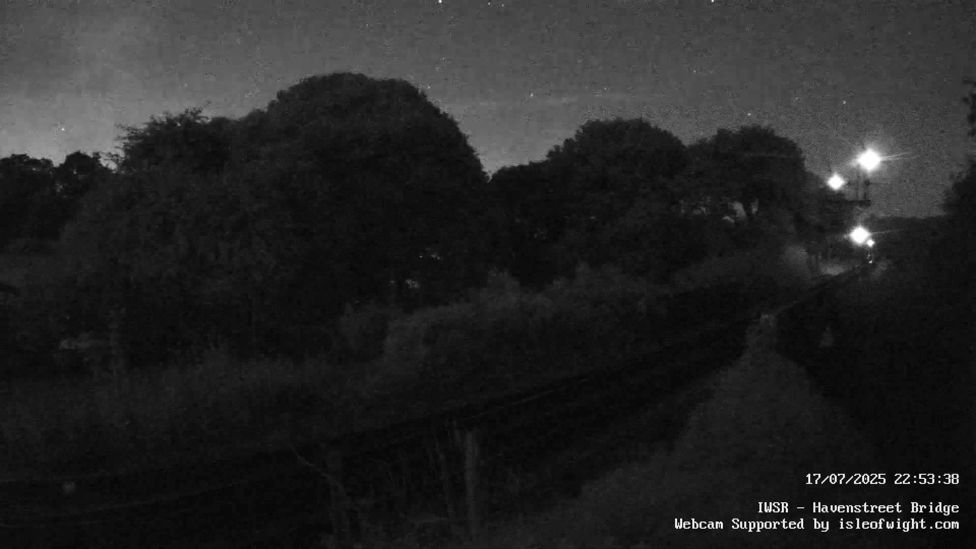 Isle of Wight Steam Railway, Havenstreet Railway Bridge Live Cam - Havenstreet & Ashey, Isle of Wight, Southeast, England, United Kingdom