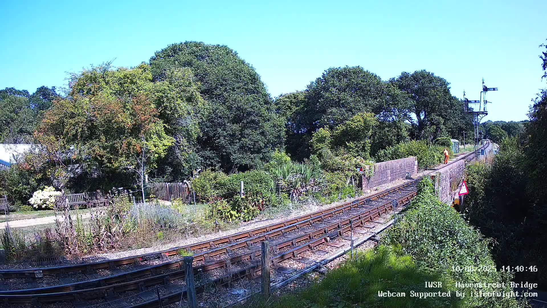 Isle of Wight Steam Railway, Havenstreet Railway Bridge Live Cam - Havenstreet & Ashey, Isle of Wight, Southeast, England, United Kingdom