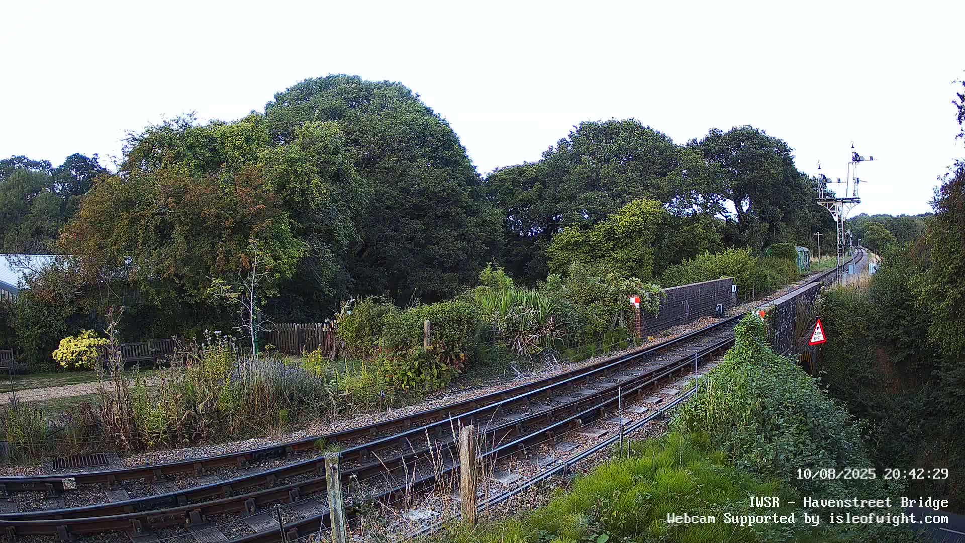 Isle of Wight Steam Railway, Havenstreet Railway Bridge Live Cam - Havenstreet & Ashey, Isle of Wight, Southeast, England, United Kingdom