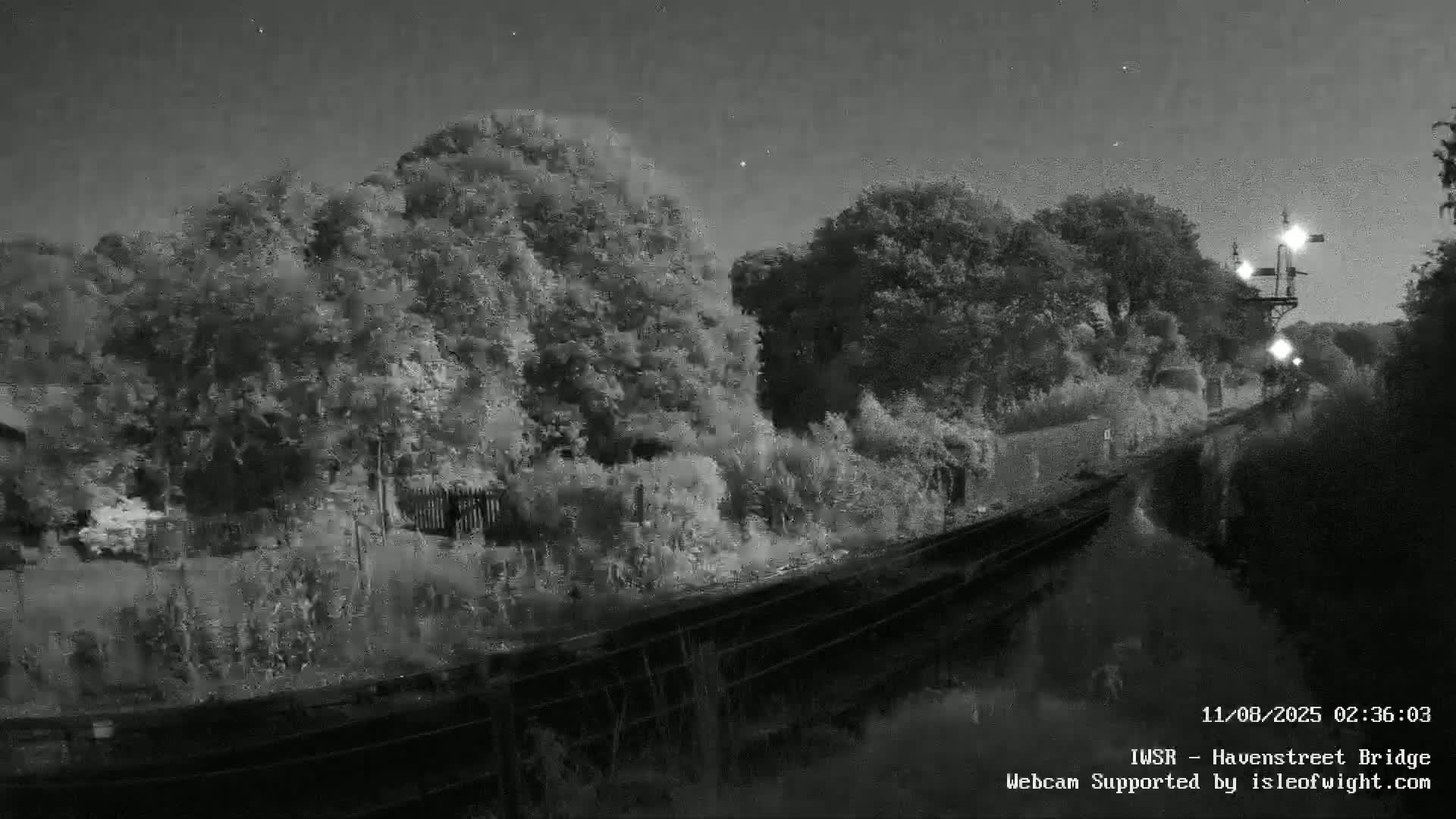 Isle of Wight Steam Railway, Havenstreet Railway Bridge Live Cam - Havenstreet & Ashey, Isle of Wight, Southeast, England, United Kingdom