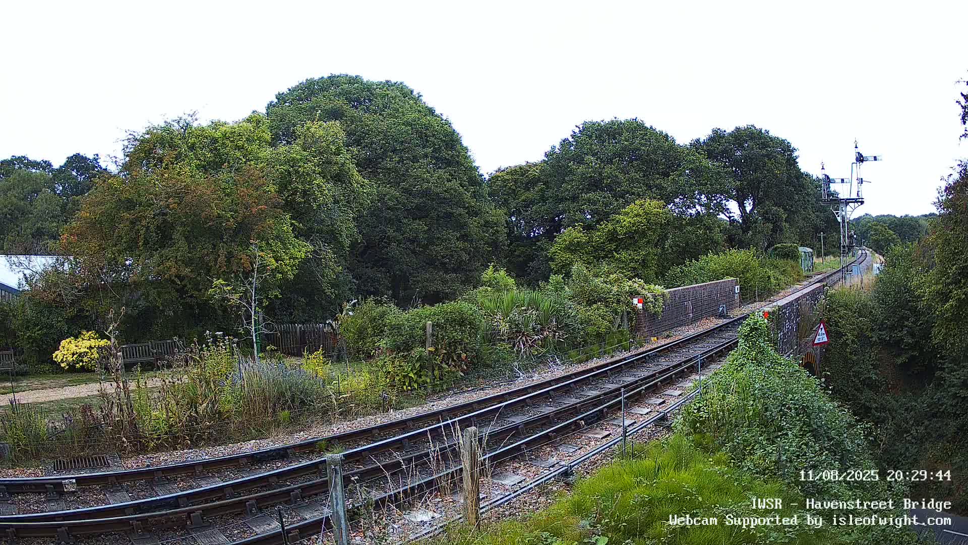 Isle of Wight Steam Railway, Havenstreet Railway Bridge Live Cam - Havenstreet & Ashey, Isle of Wight, Southeast, England, United Kingdom